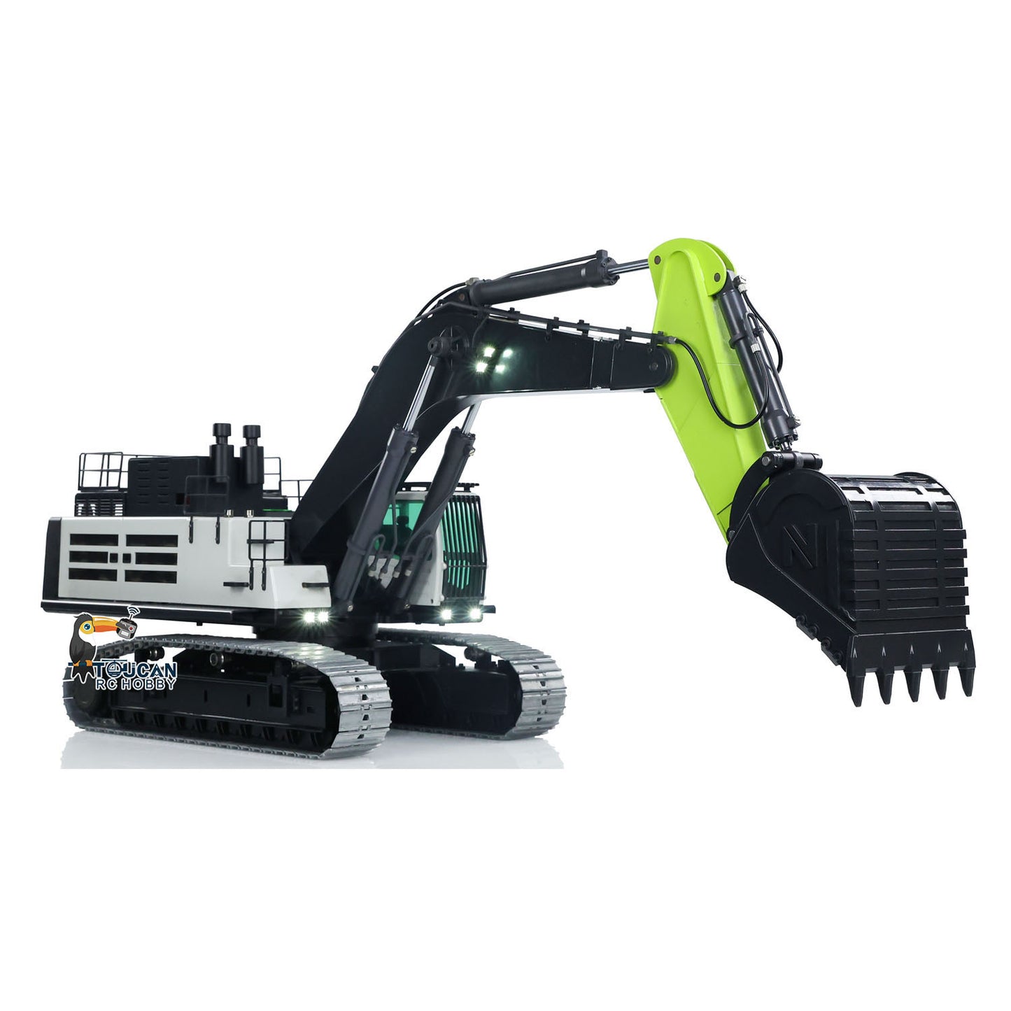 US STOCK Metal RC Hydraulic Excavators 1/12 ZE960G Double Pump RTR Radio Control Digger Construction Vehicle Model Smoke Unit