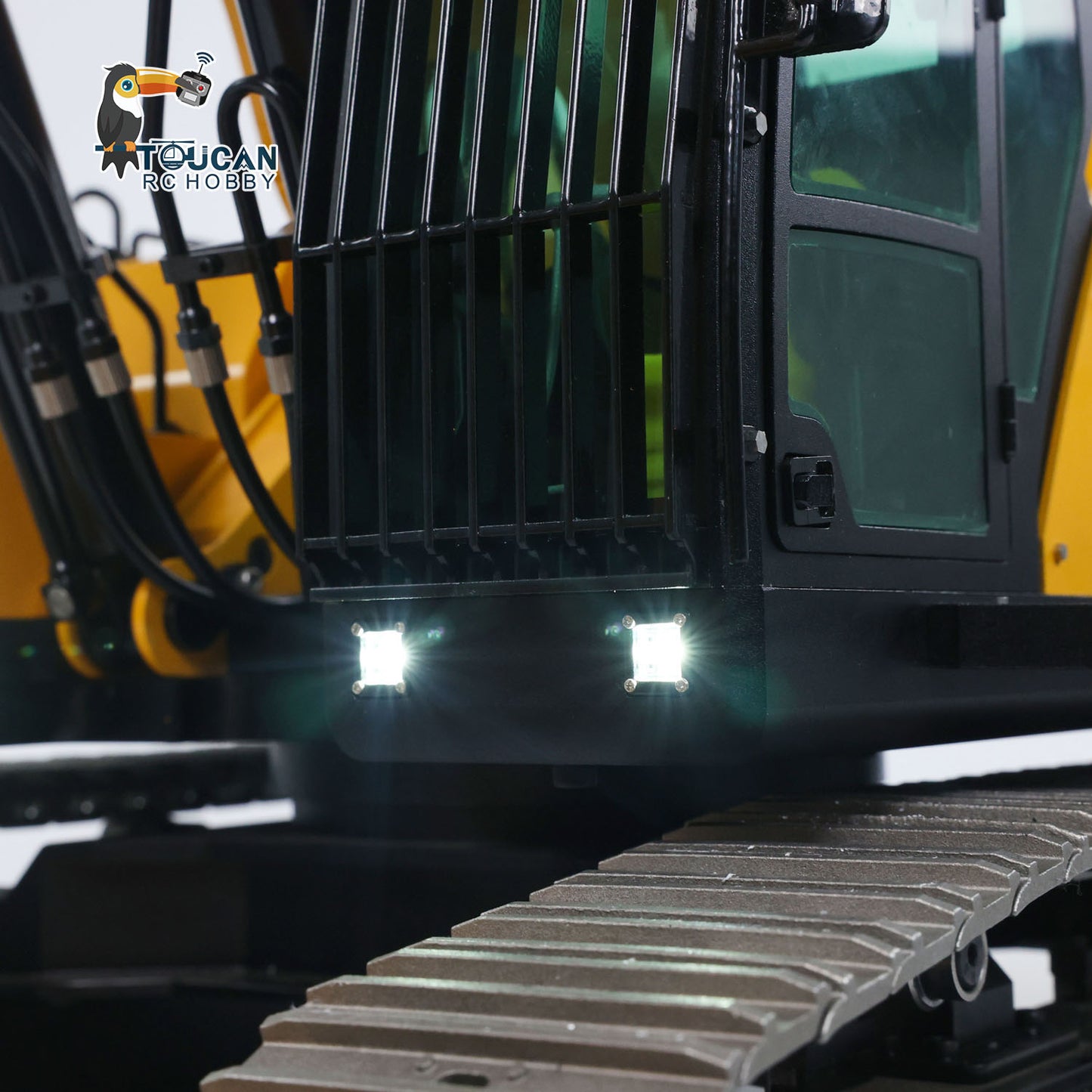 Heavy Machine 1/14 RC Hydraulic Excavator 395F Metal Digger RTR Model Car 1.0L Dual Pump Frsky X14 Radio Battery