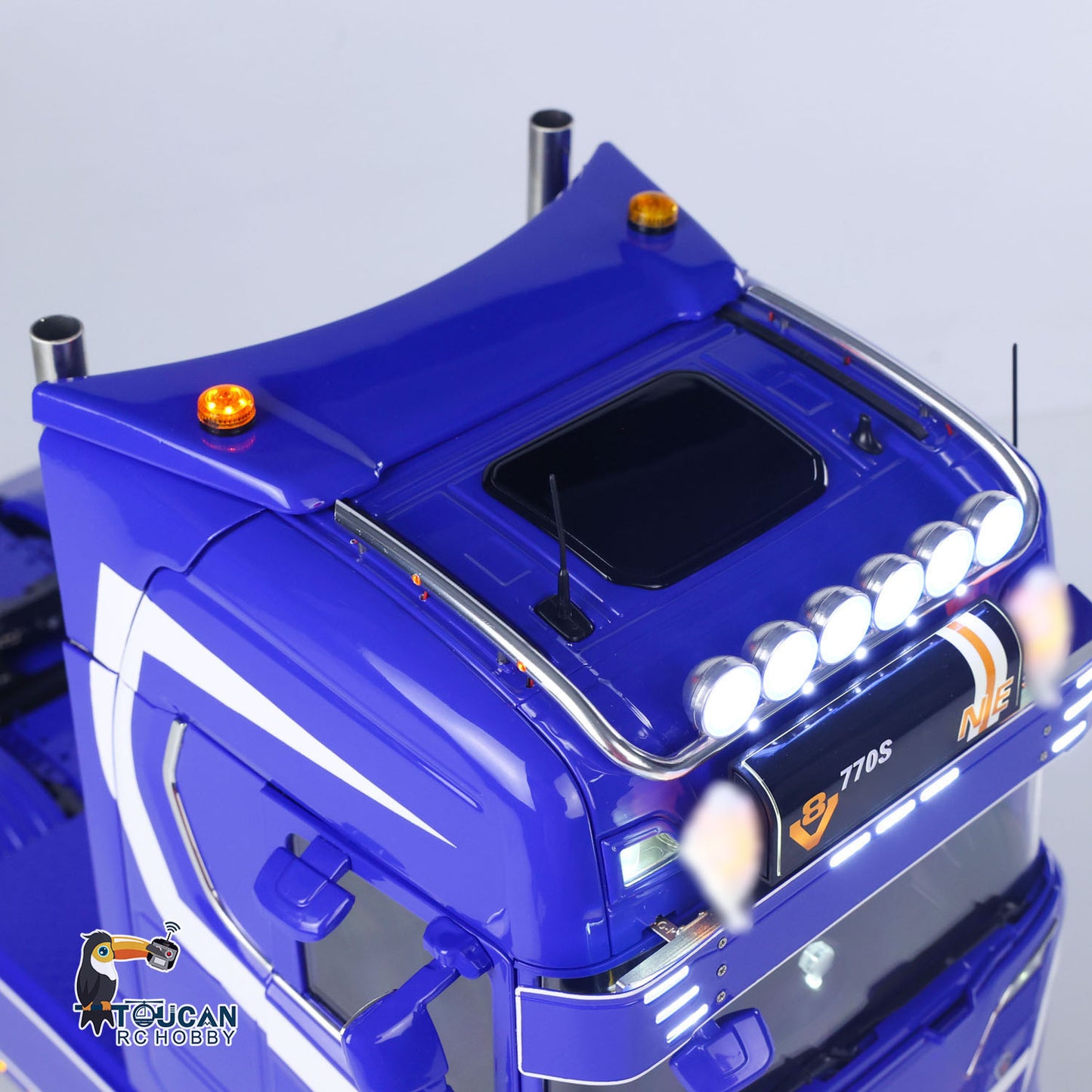 TOUCAN 770S 1/14 RC Tractor Truck 6X6 Metal Chassis Axle Locks 3Speed RTR Smoke Sound Light Unit Cabin Suspension ST8
