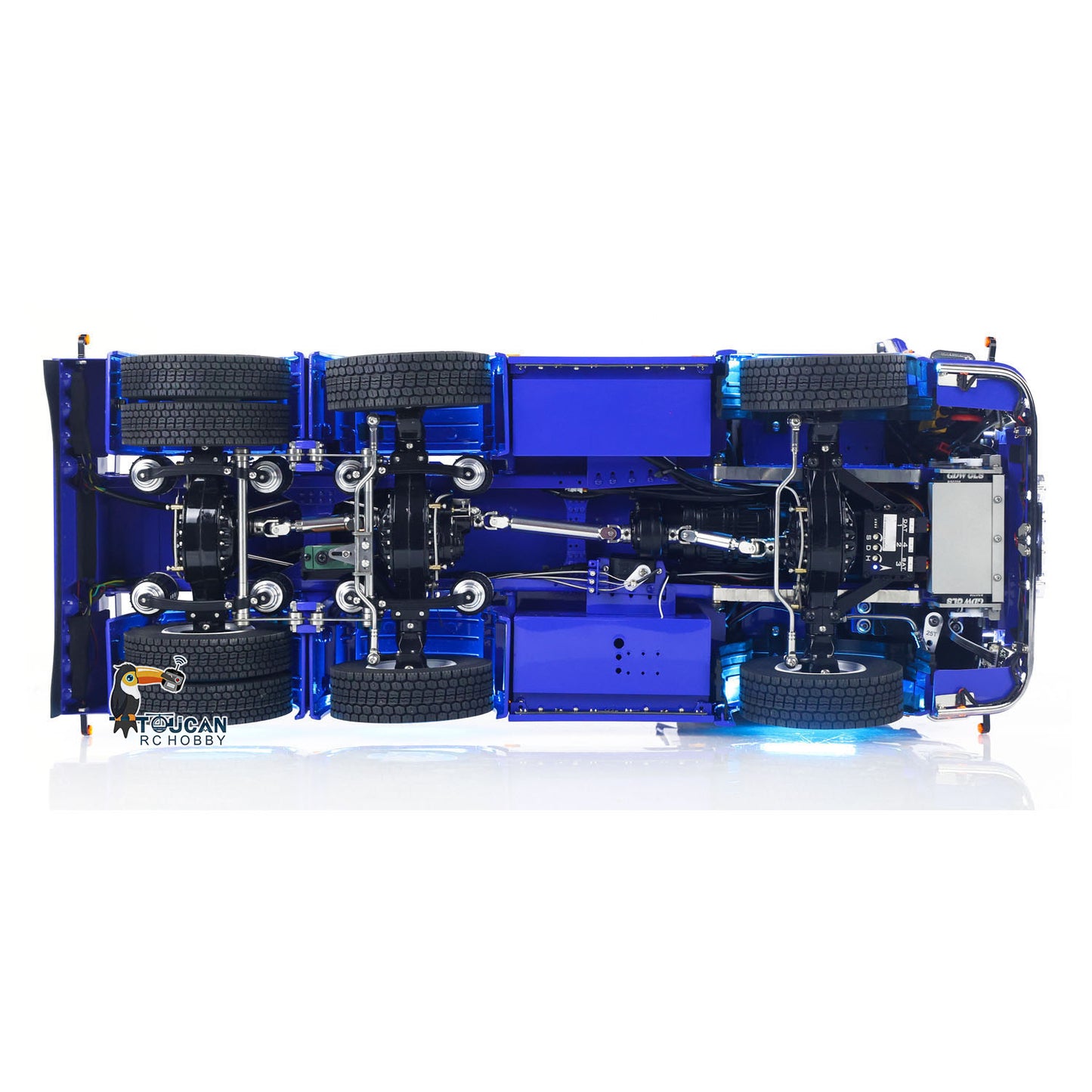 TOUCAN 770S 1/14 RC Tractor Truck 6X6 Metal Chassis Axle Locks 3Speed RTR Smoke Sound Light Unit Cabin Suspension ST8