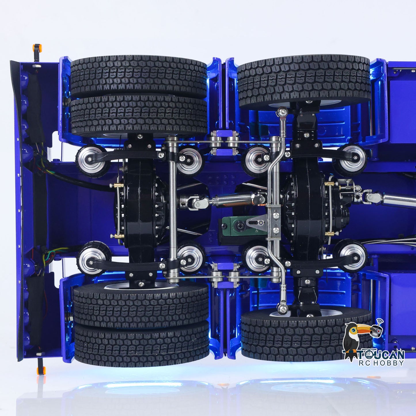 TOUCAN 770S 1/14 RC Tractor Truck 6X6 Metal Chassis Axle Locks 3Speed RTR Smoke Sound Light Unit Cabin Suspension ST8