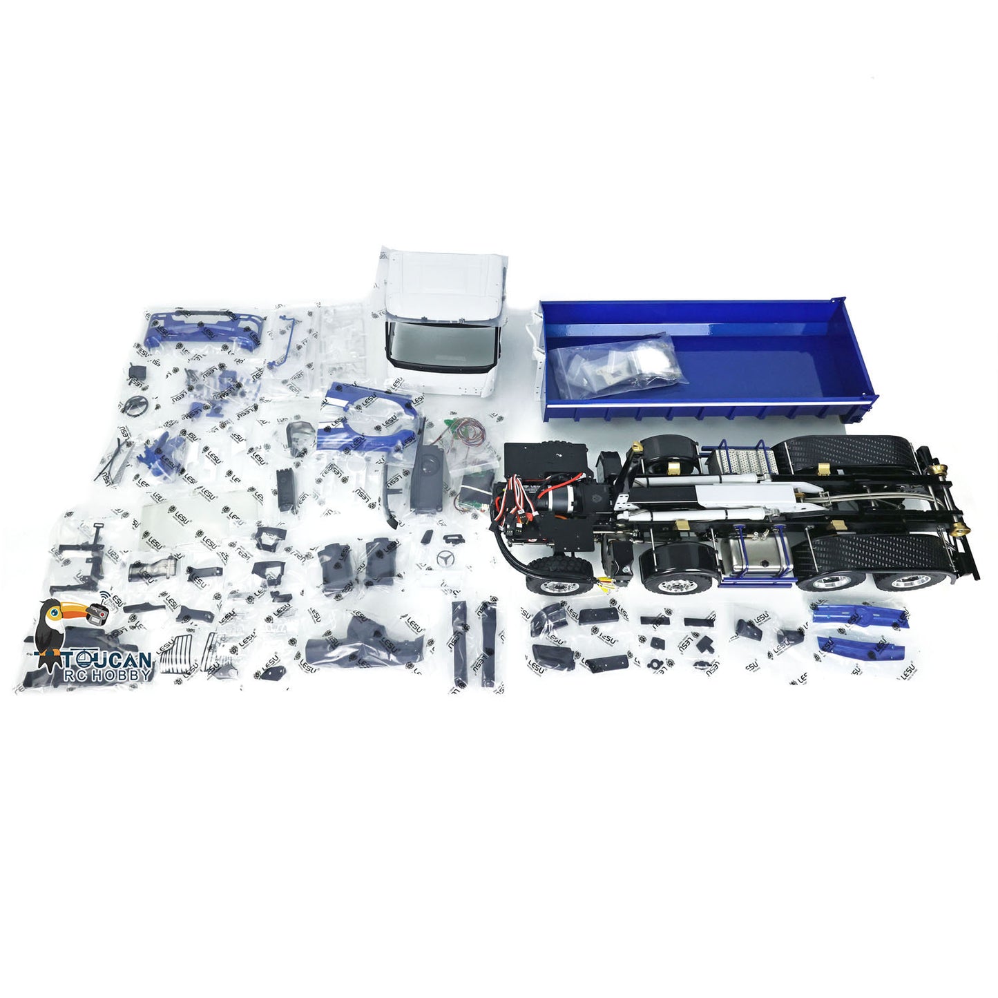 LESU 1/14 Metall 8x8 RC Traktor Kipper Metall Chassis Z0036