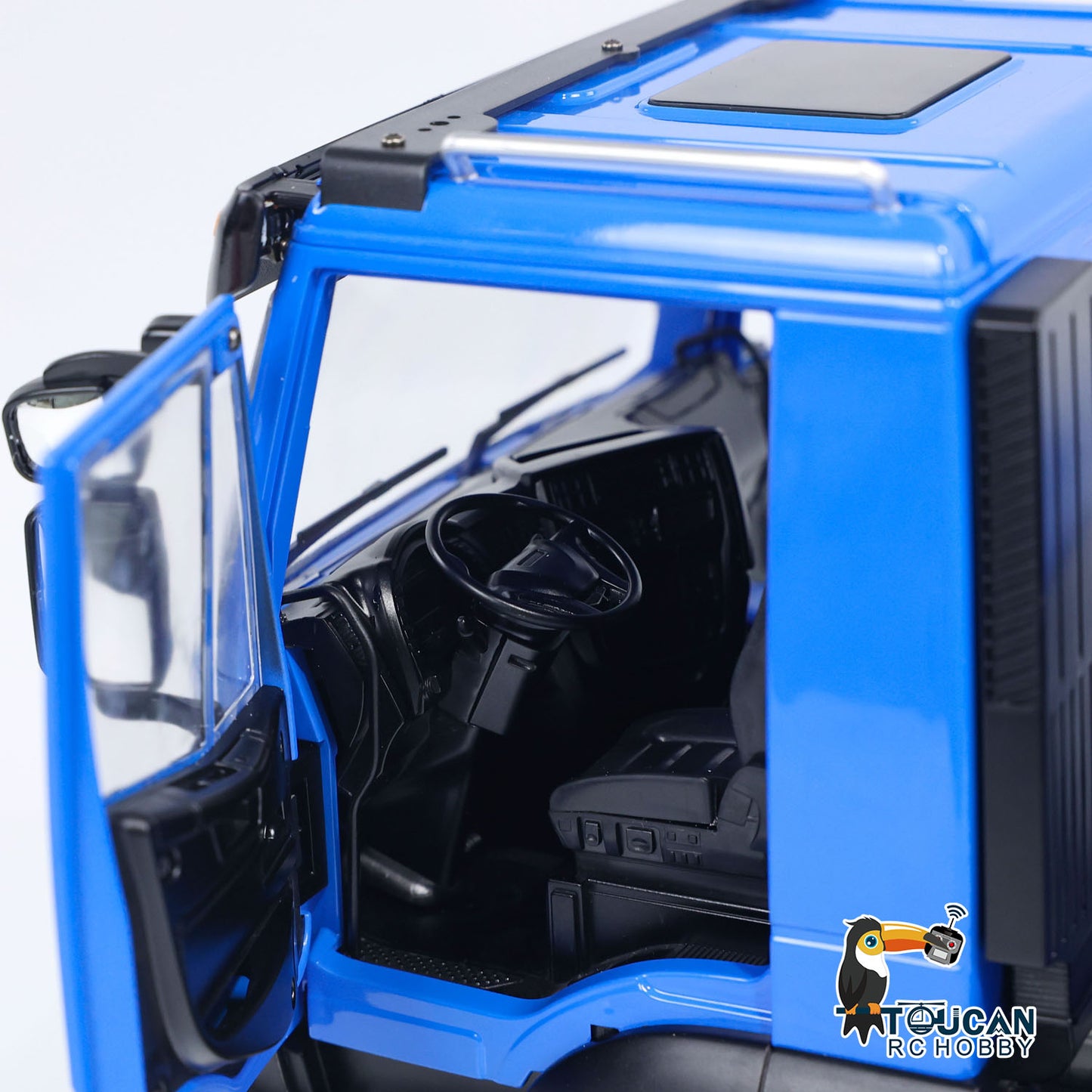Camion à benne basculante hydraulique RC 1/14 4x4 en métal RC Tipper personnalisé bleu