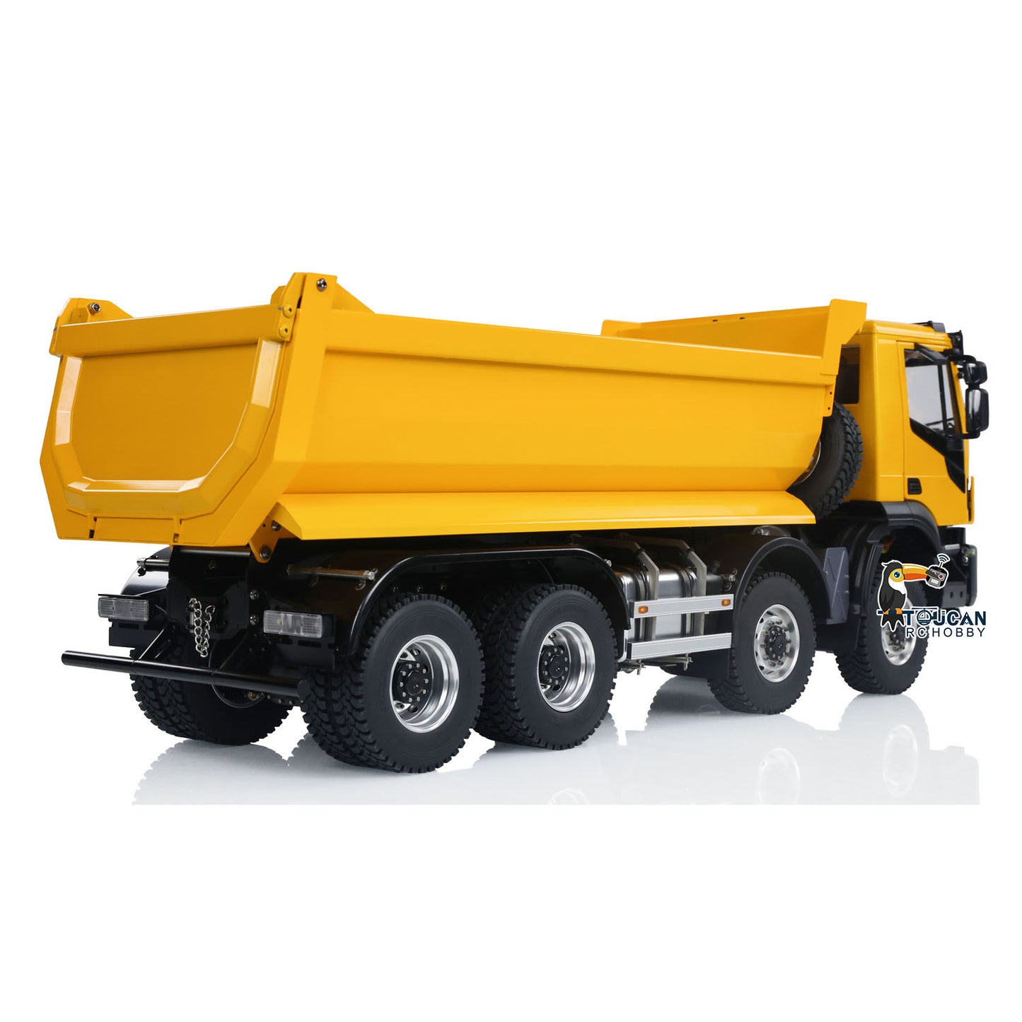 Camion à benne basculante hydraulique RC en métal 1:14 8x8