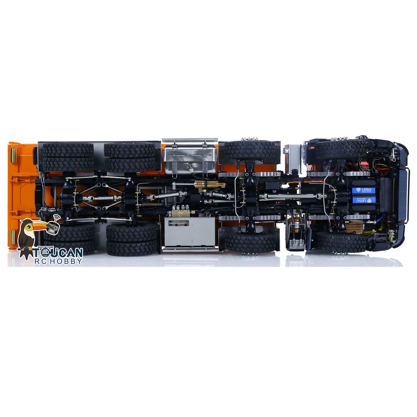 LESU 1/14 Metall 8x8 Hydraulische RC RTR Roll On/Off Dumper Lkw 20160901 Mit K3363 Kabine