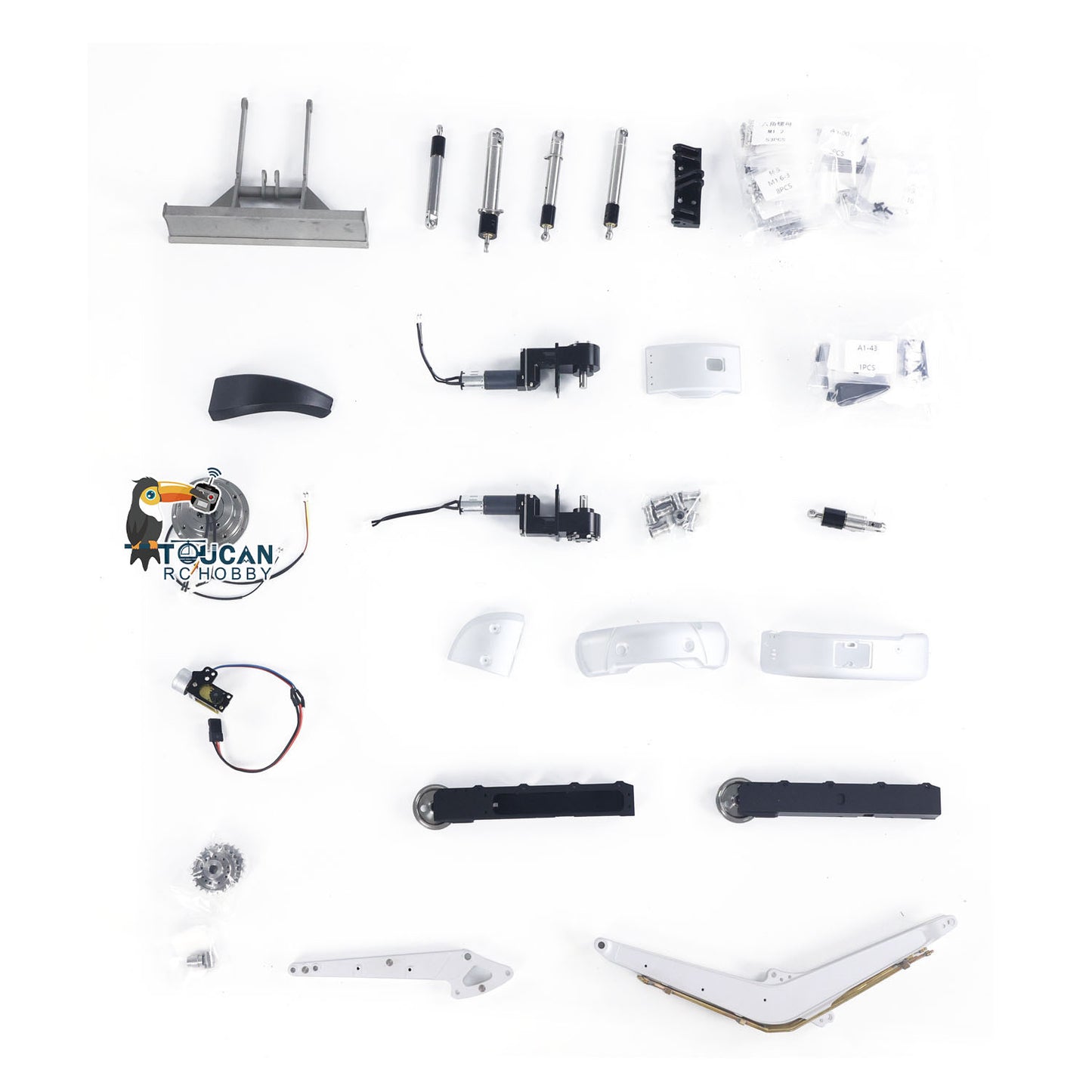 IN STOCK LESU 1/14 Mini RC Hydraulic Excavator PC30 Metal Radio Controlled Digger Model with 6CH Reversing Valves