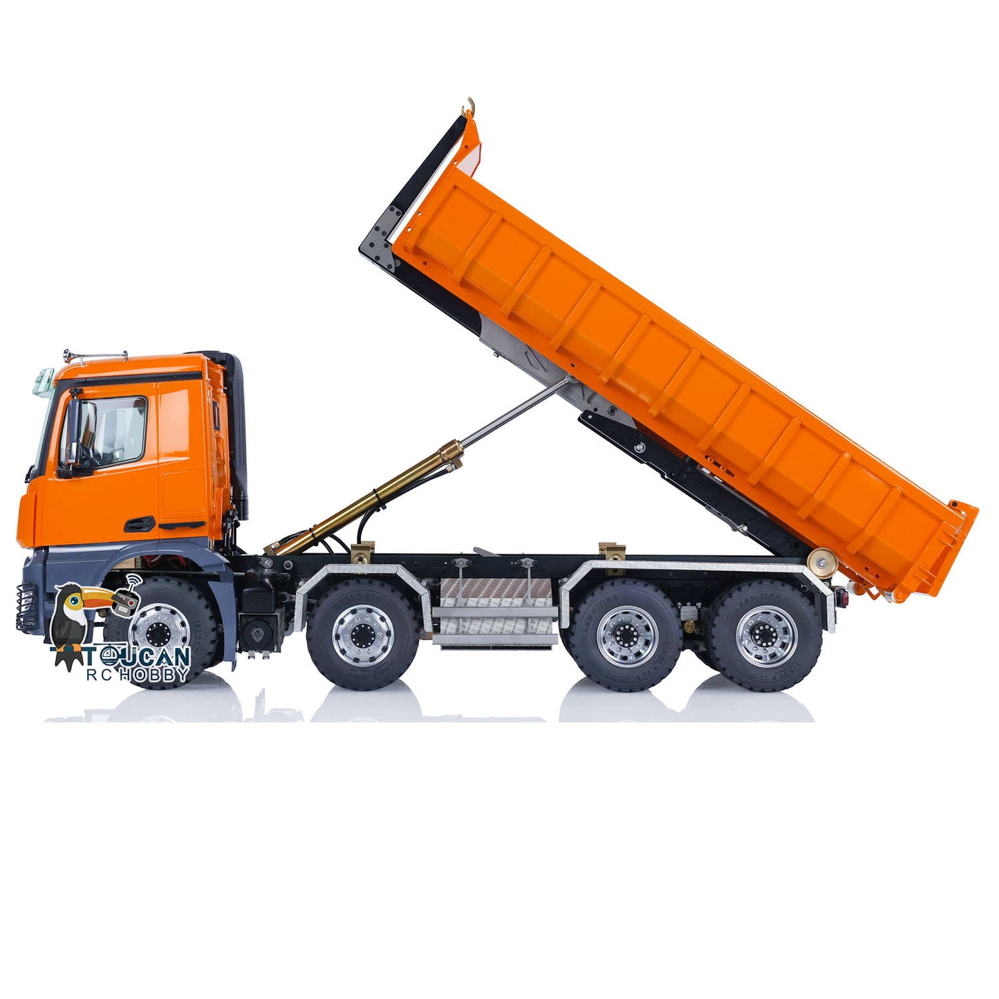 LESU 1/14 Metall 8x8 Hydraulische RC RTR Roll On/Off Dumper Lkw 20160901 Mit K3363 Kabine