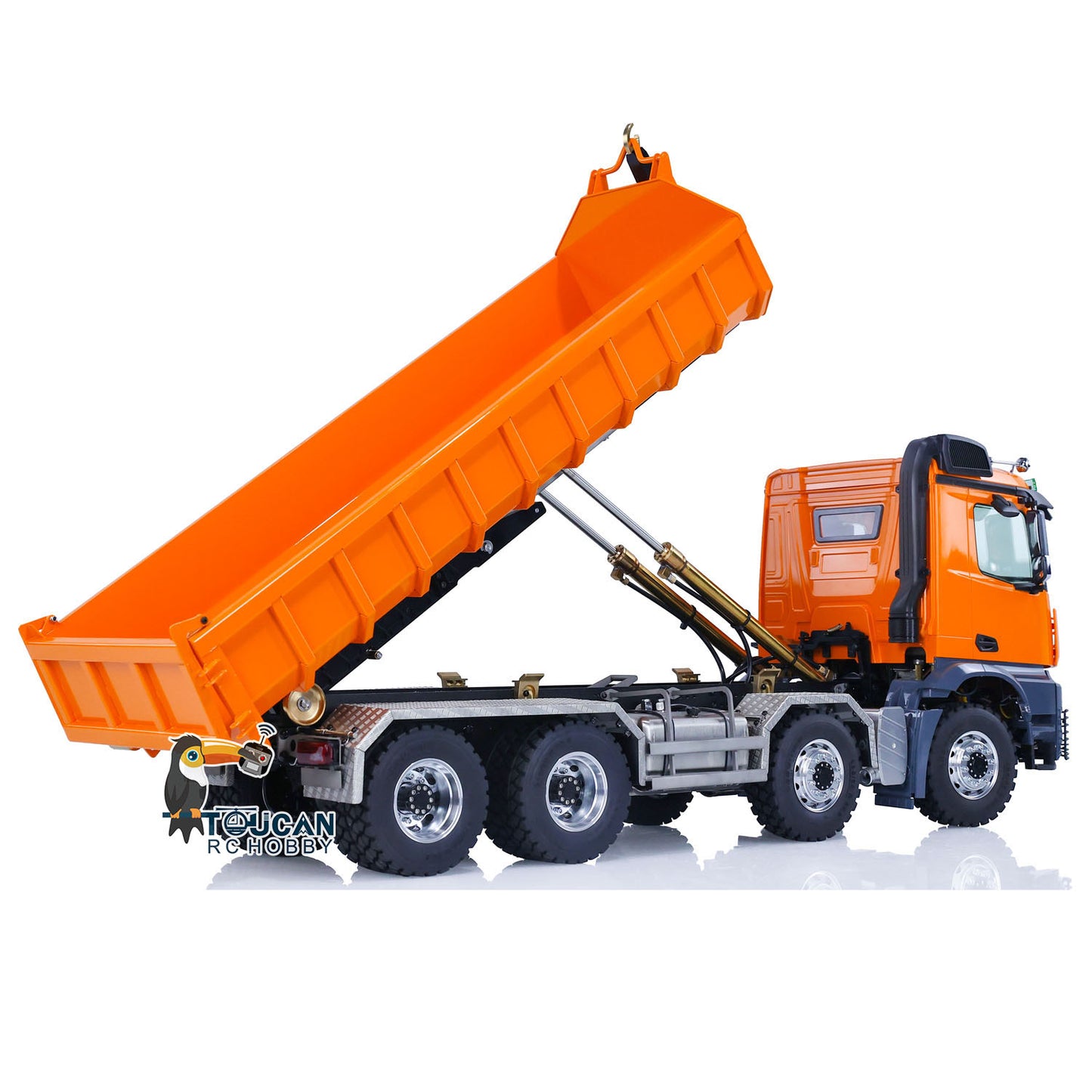 LESU 1/14 Metall 8x8 Hydraulische RC RTR Roll On/Off Dumper Lkw 20160901 Mit K3363 Kabine