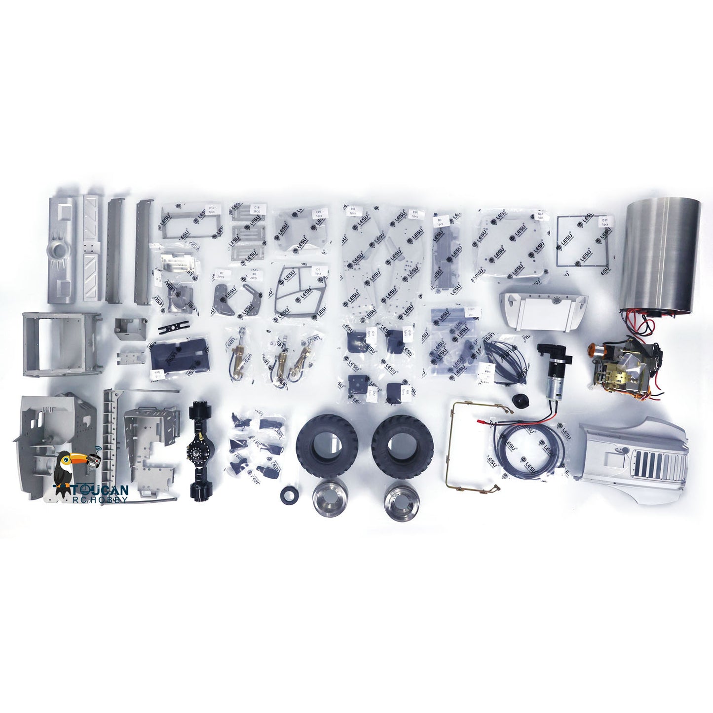 LESU 1/14 Aoue-H13ixc KIT Compacteur hydraulique RC A0009