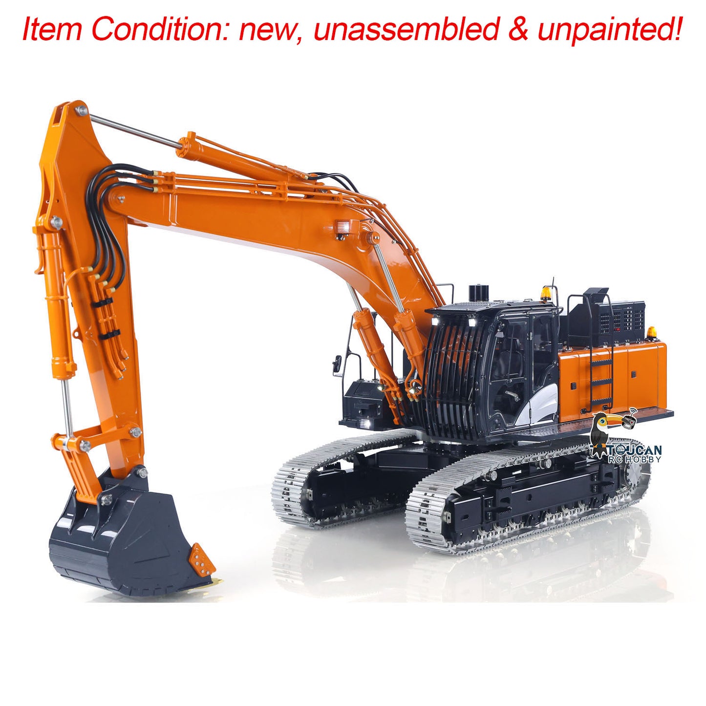 90% Metal LESU Aoue ZX490 1/14 Remote Control Hydraulic Excavator Model 490 Metal RC Digger Car 6CH Valve Light Brushless Pump Motor