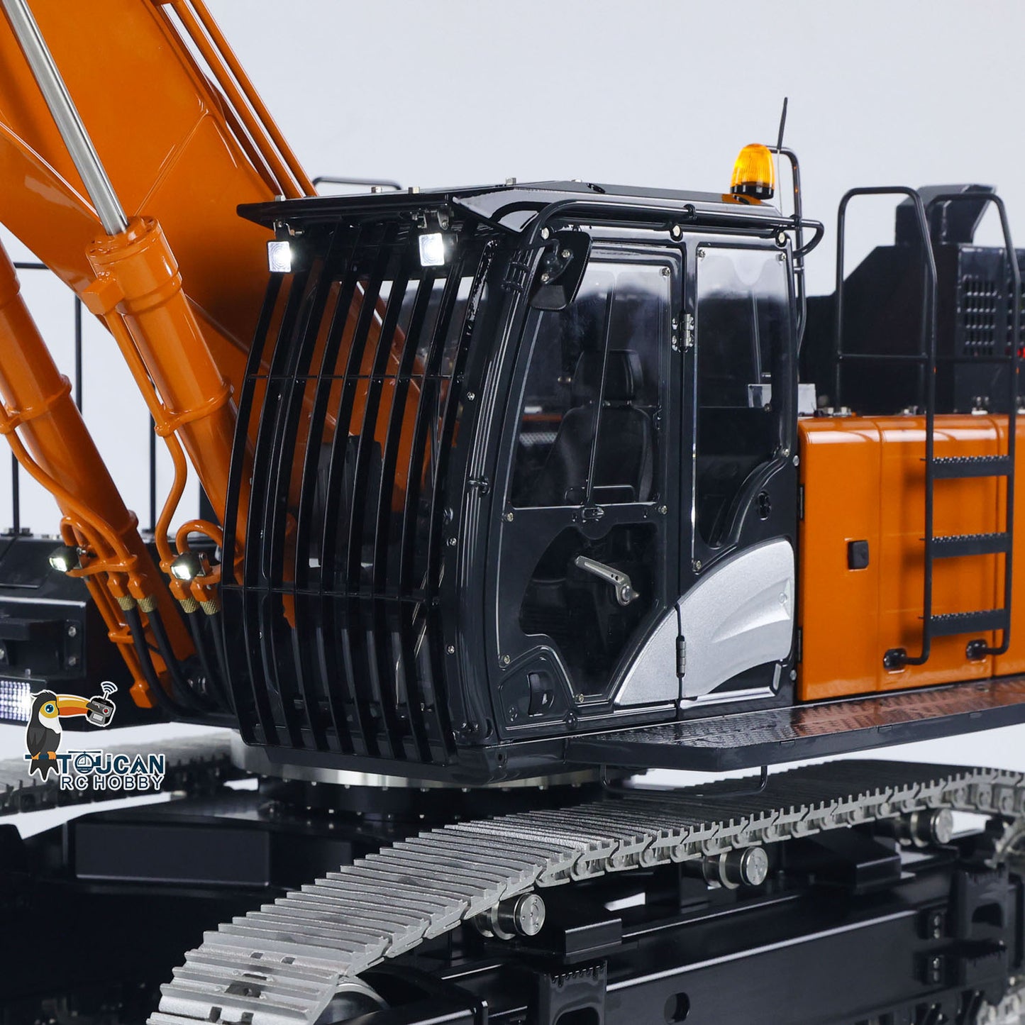 90% Metal LESU 1/14 RC Hydraulic Excavator Aoue ZX490 RTR 2Arms Heavy Digger Model PL18EV Lite Light Sound Smoke