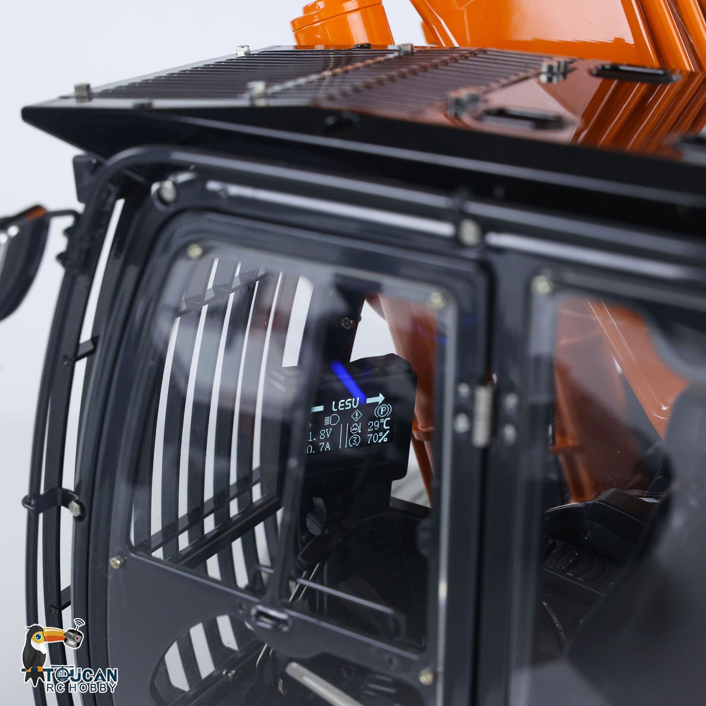 90% Metal LESU 1/14 RC Hydraulic Excavator Aoue ZX490 RTR 2Arms Heavy Digger Model PL18EV Lite Light Sound Smoke