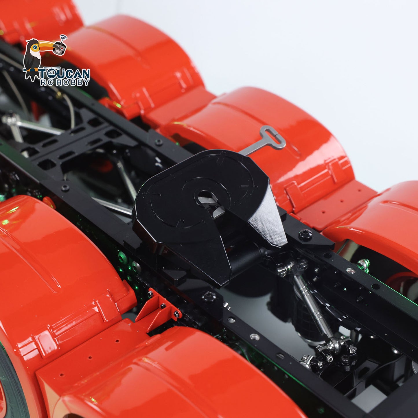 TOUCAN 10X8 Metal Chassis 3363 1/14 RC Tractor Truck RTR Lorry Car Smoke Sound 2Speed Gearbox ST8 Battery Rotating Light