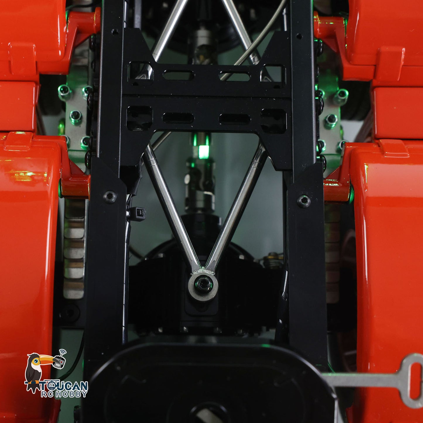 TOUCAN 10X8 Metal Chassis 3363 1/14 RC Tractor Truck RTR Lorry Car Smoke Sound 2Speed Gearbox ST8 Battery Rotating Light