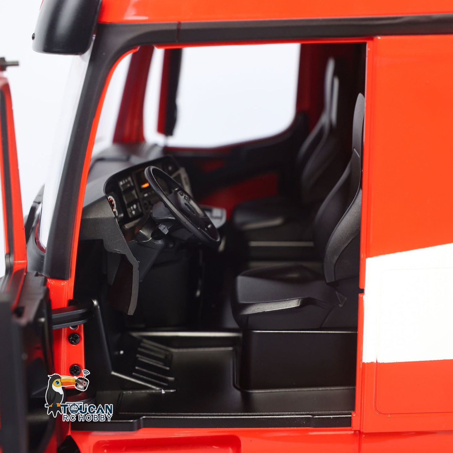 TOUCAN 10X8 Metal Chassis 3363 1/14 RC Tractor Truck RTR Lorry Car Smoke Sound 2Speed Gearbox ST8 Battery Rotating Light