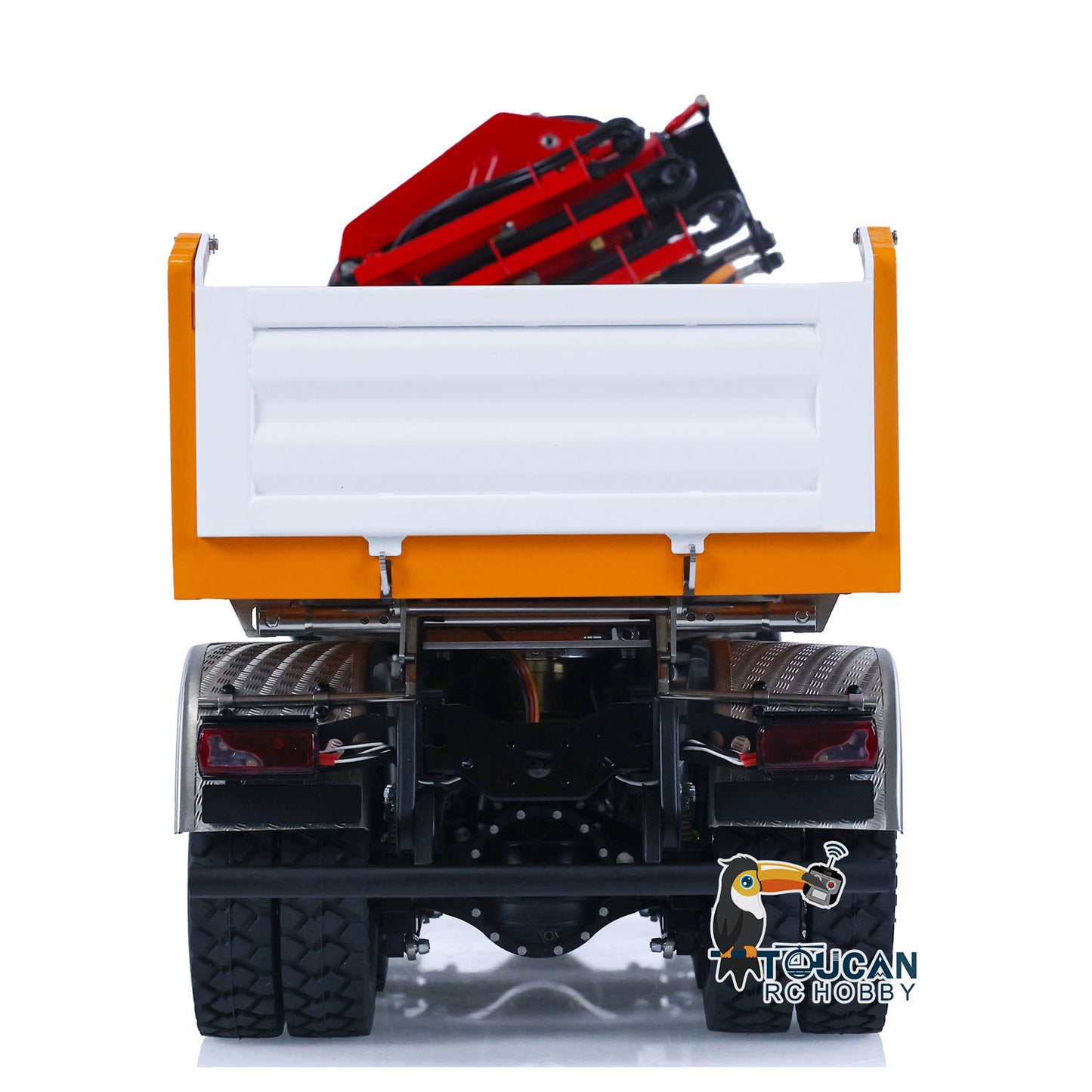 LESU 1/14 Métal MAN 8X8 RTR RC Camion à benne basculante hydraulique assemblé peint avec grue Z0063