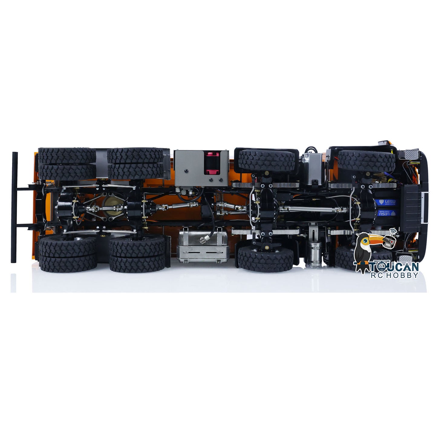 LESU 1/14 Métal MAN 8X8 RTR RC Camion à benne basculante hydraulique assemblé peint avec grue Z0063