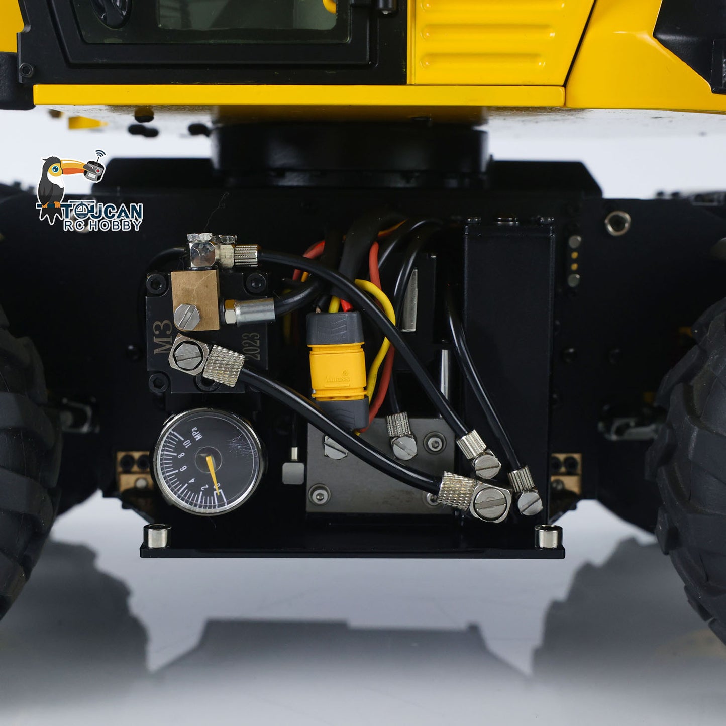 TIME-LIMITED GIFT!! 1/14 RC Hydraulic Excavator JCB 110W 9CH Valve Remote Control 3Arms Metal Digger Model Flysky Paladin PL18EV Radio Battery