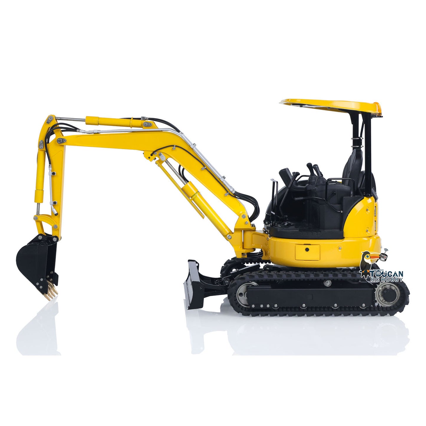 IN STOCK LESU 1/14 Mini RC Hydraulic Excavator PC30 Metal Radio Controlled Digger Model with 6CH Reversing Valves
