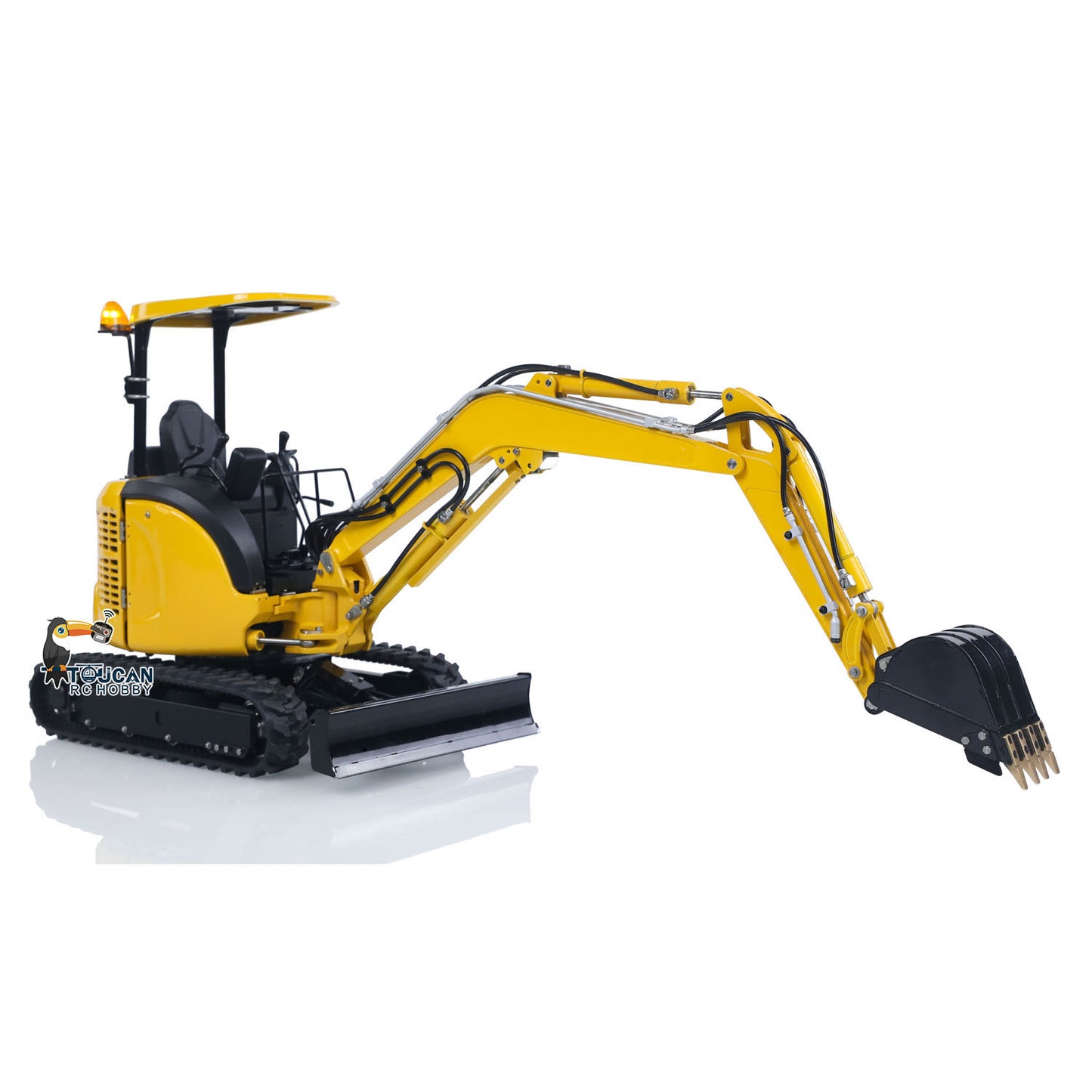 IN STOCK LESU 1/14 Mini RC Hydraulic Excavator PC30 Metal Radio Controlled Digger Model with 6CH Reversing Valves