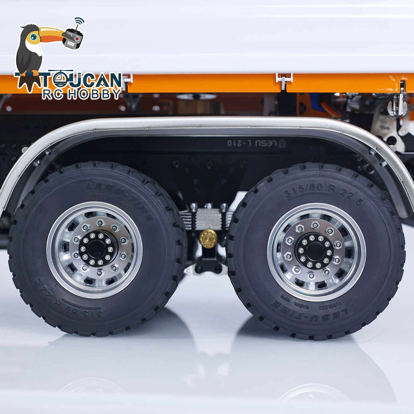 LESU 1/14 Métal MAN 8X8 RTR RC Camion à benne basculante hydraulique assemblé peint avec grue Z0063