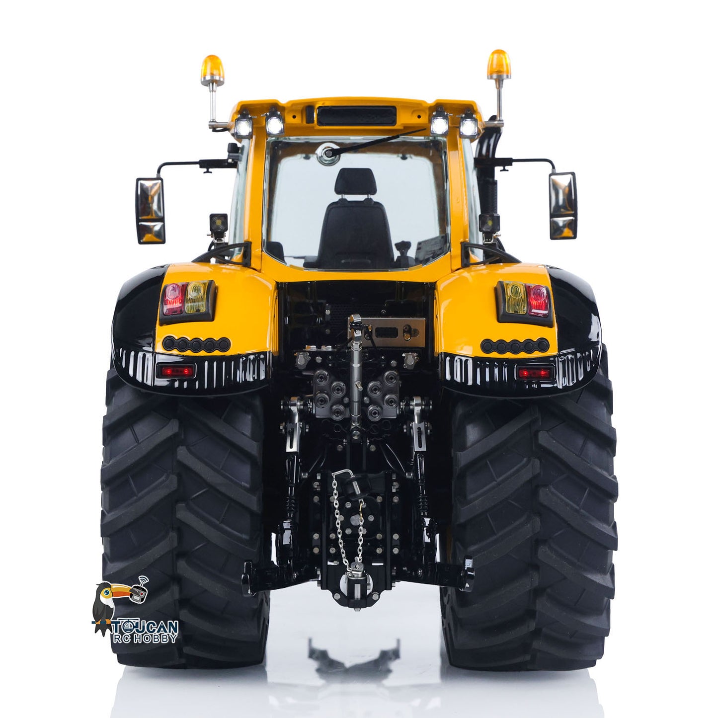 LESU 4x4 90% Metal Body 1/14 RC Hydraulic Tractor AOUE 1050 Radio Controlled Agricultural Vehicle Light Smoking Simulation Sound