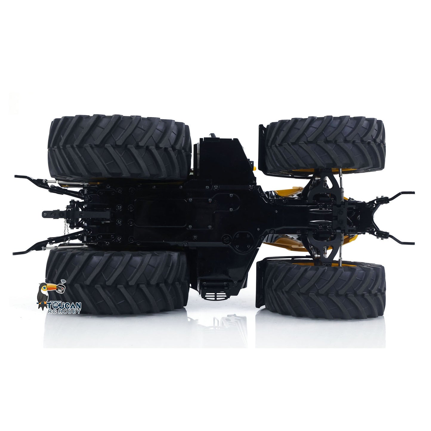 LESU 4x4 90% Metal Body 1/14 RC Hydraulic Tractor AOUE 1050 Radio Controlled Agricultural Vehicle Light Smoking Simulation Sound