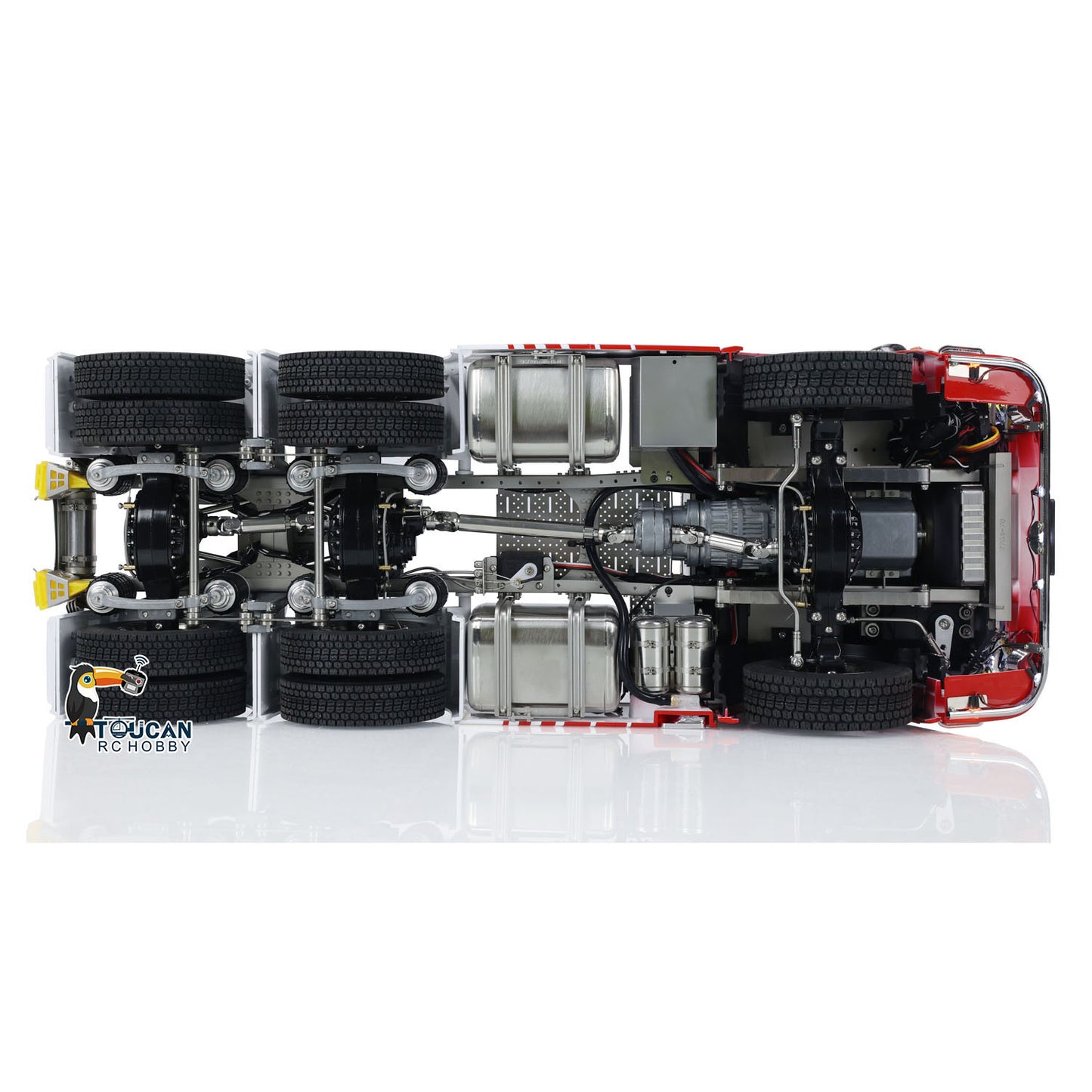 1/14 Fertig RC Sattelzugmaschine 770S 6x6 Metallchassis