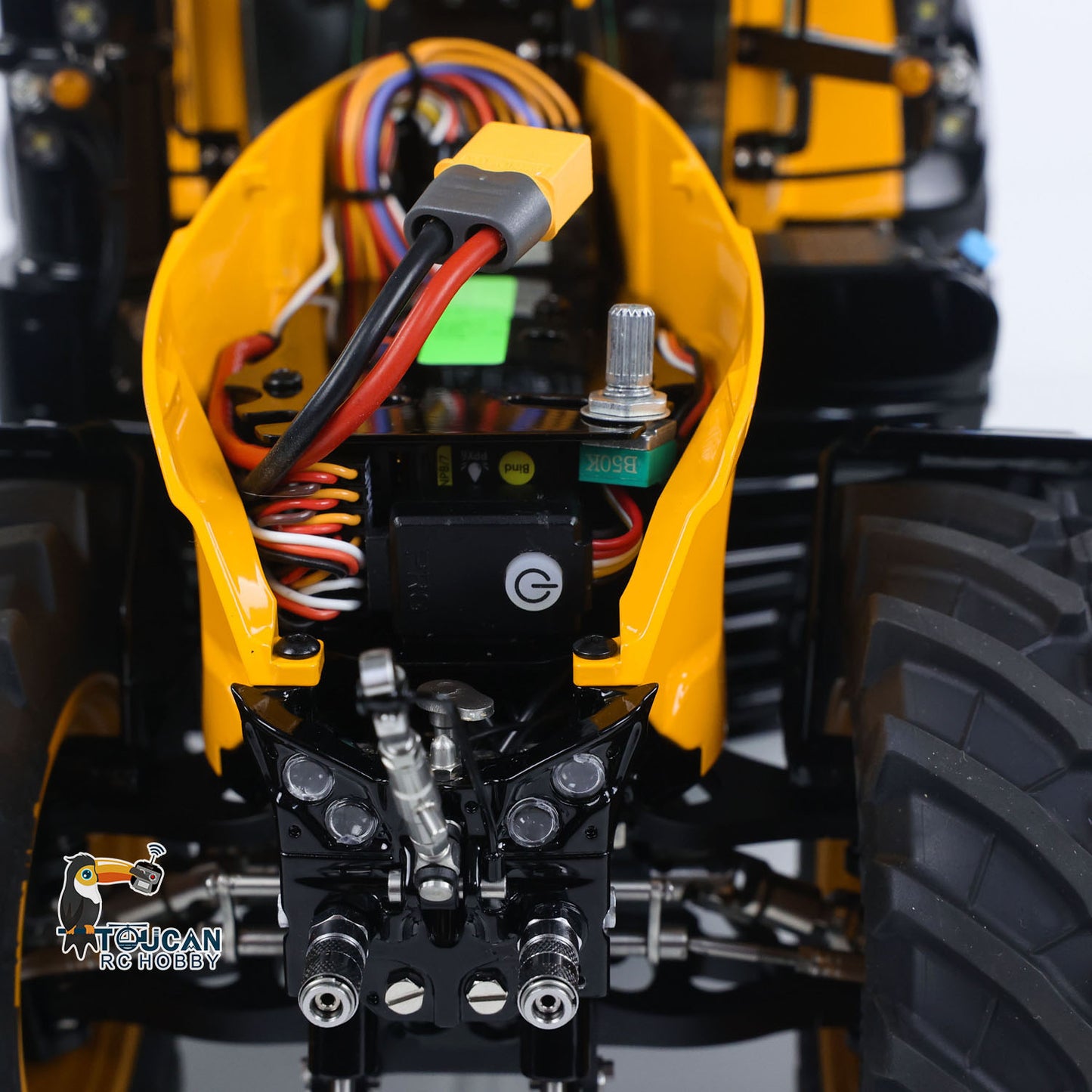 LESU 4x4 90% Metal Body 1/14 RC Hydraulic Tractor AOUE 1050 Radio Controlled Agricultural Vehicle Light Smoking Simulation Sound