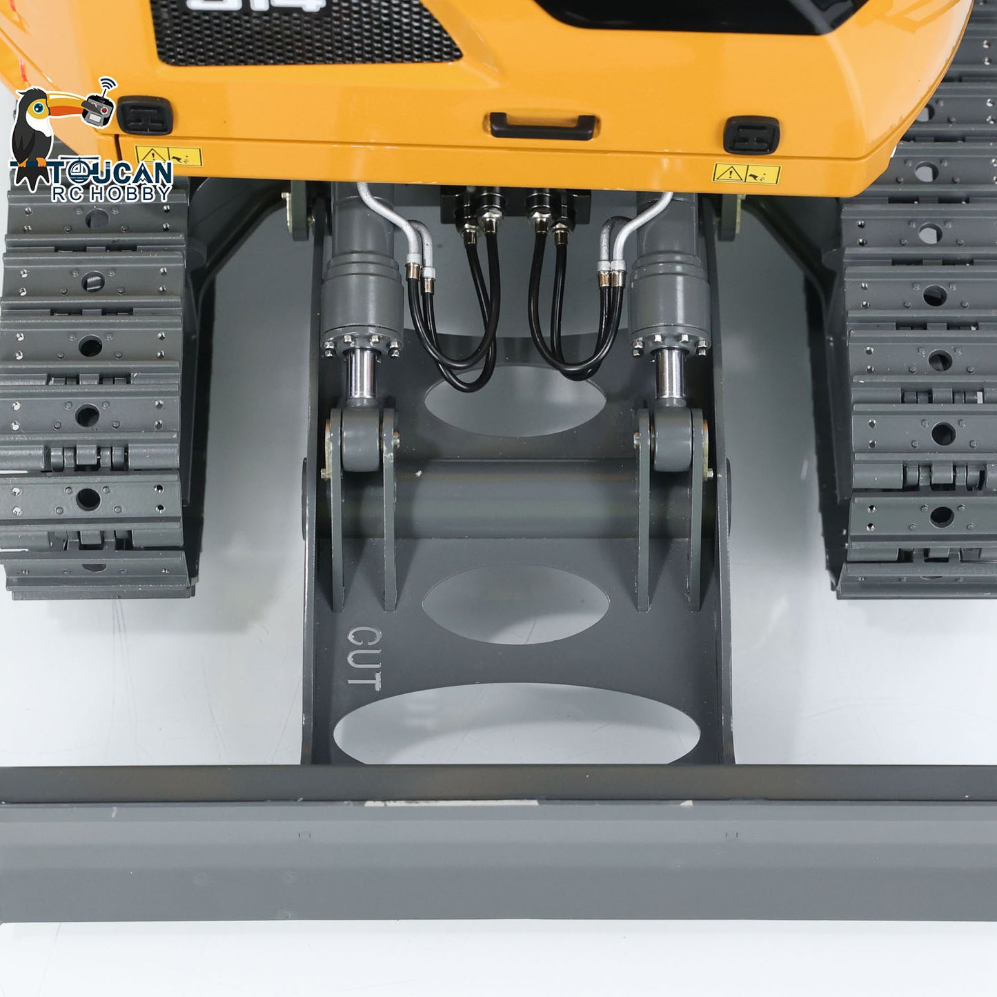 US STOCK 1/14 RC Hydraulic Excavator 914 5-ways Valve Metal Remote Control Digger Model