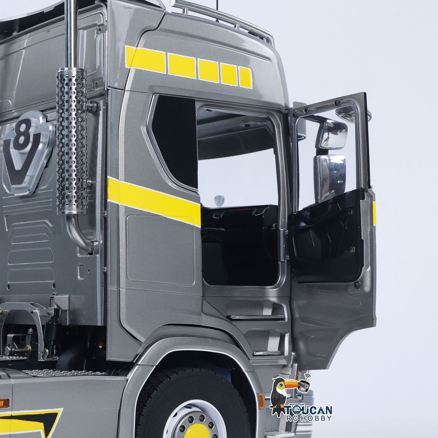 TOUCAN 1/14 RC Tractor Truck 770S RTR 3Speed Lorry 6X6 Metal Chassis Axle Locks Smoke Sound Light Chassis Suspension ST8 Battery