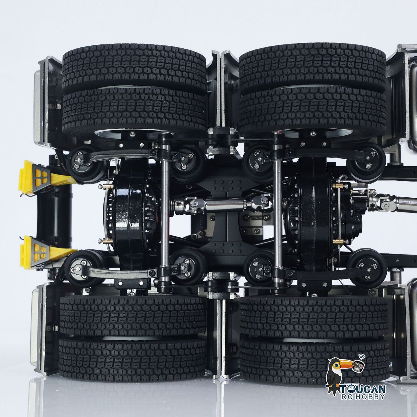 TOUCAN 1/14 RC Tractor Truck 770S RTR 3Speed Lorry 6X6 Metal Chassis Axle Locks Smoke Sound Light Chassis Suspension ST8 Battery