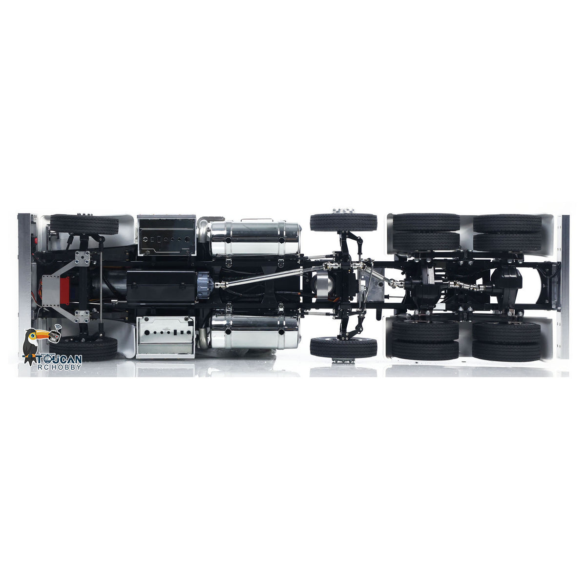 TAMIYA 8X4 1/14 Remote Control Tractor Truck 56344 Grand Hauler TOUCAN Mid Lift Axle Chassis Suspension Flysky Radio Smoke Unit