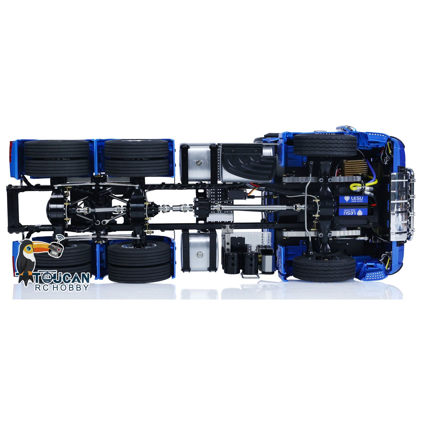 LESU 1/14 6x6 RC Tracteur Camion Voiture 1851 3363