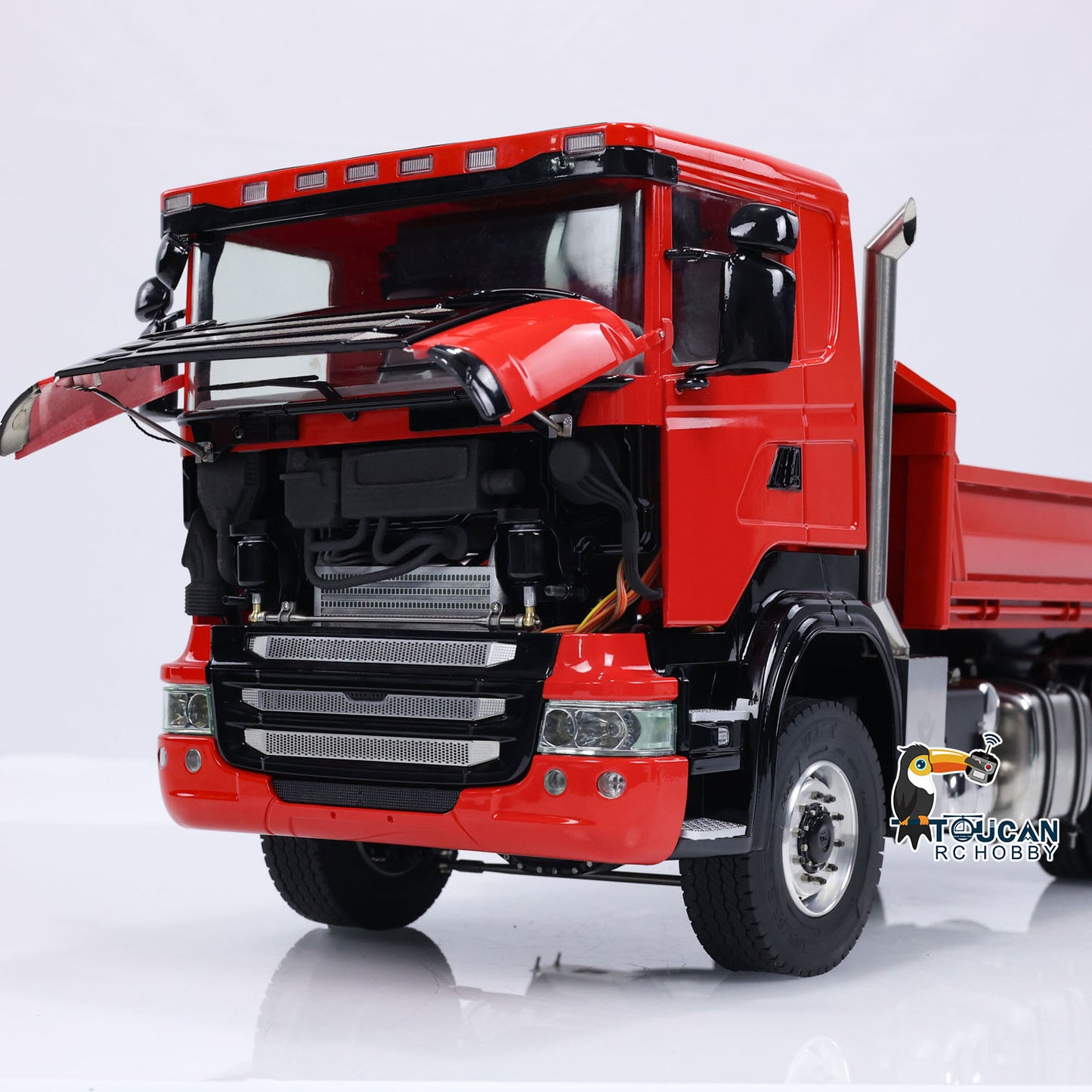 IN STOCK 1/14 4x4 RC Hydraulic RC Dumper Truck Low Roof