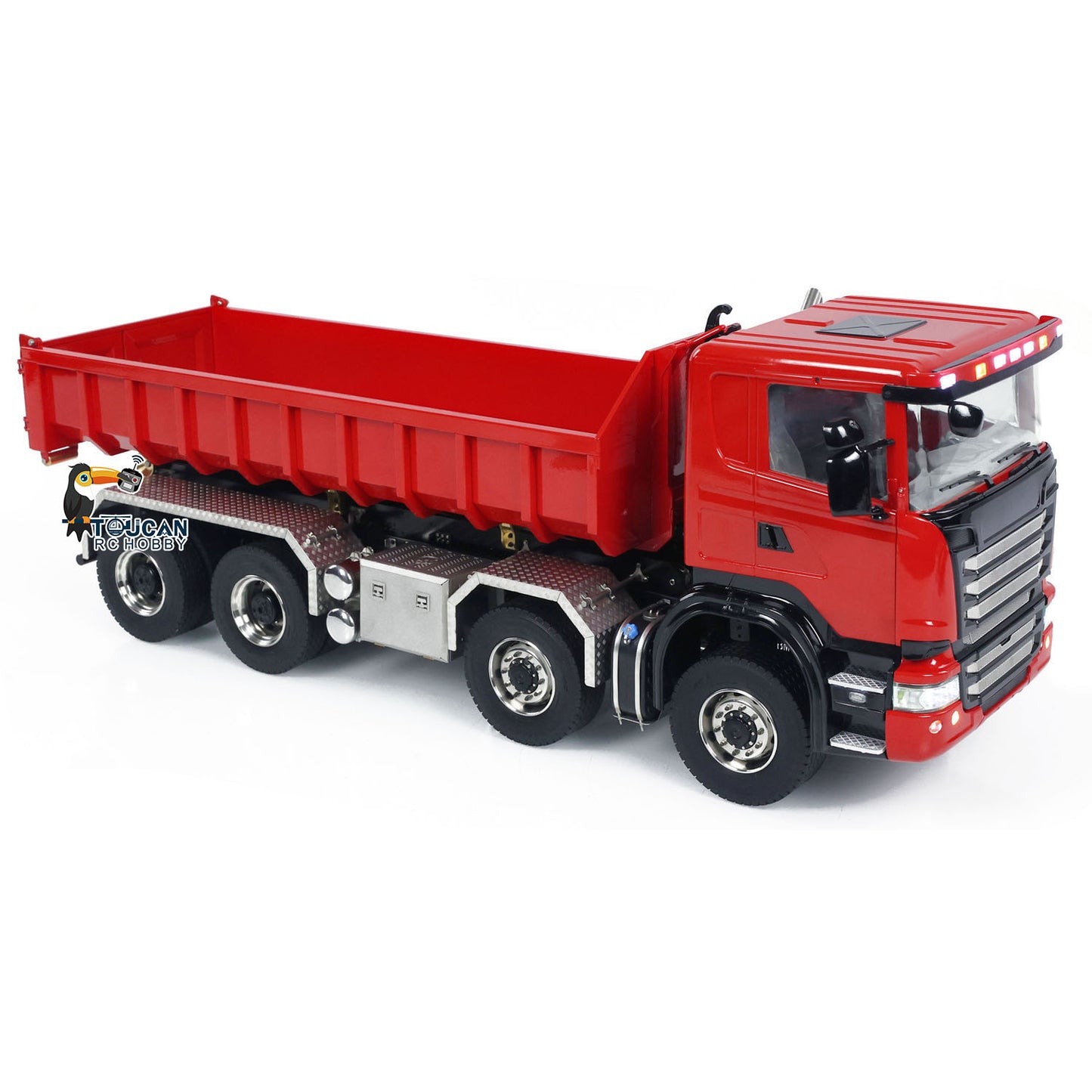 1/14 8x8 PNP RC Hydraulic Roll On/Off Dumper Truck G88 With Metal Bucket