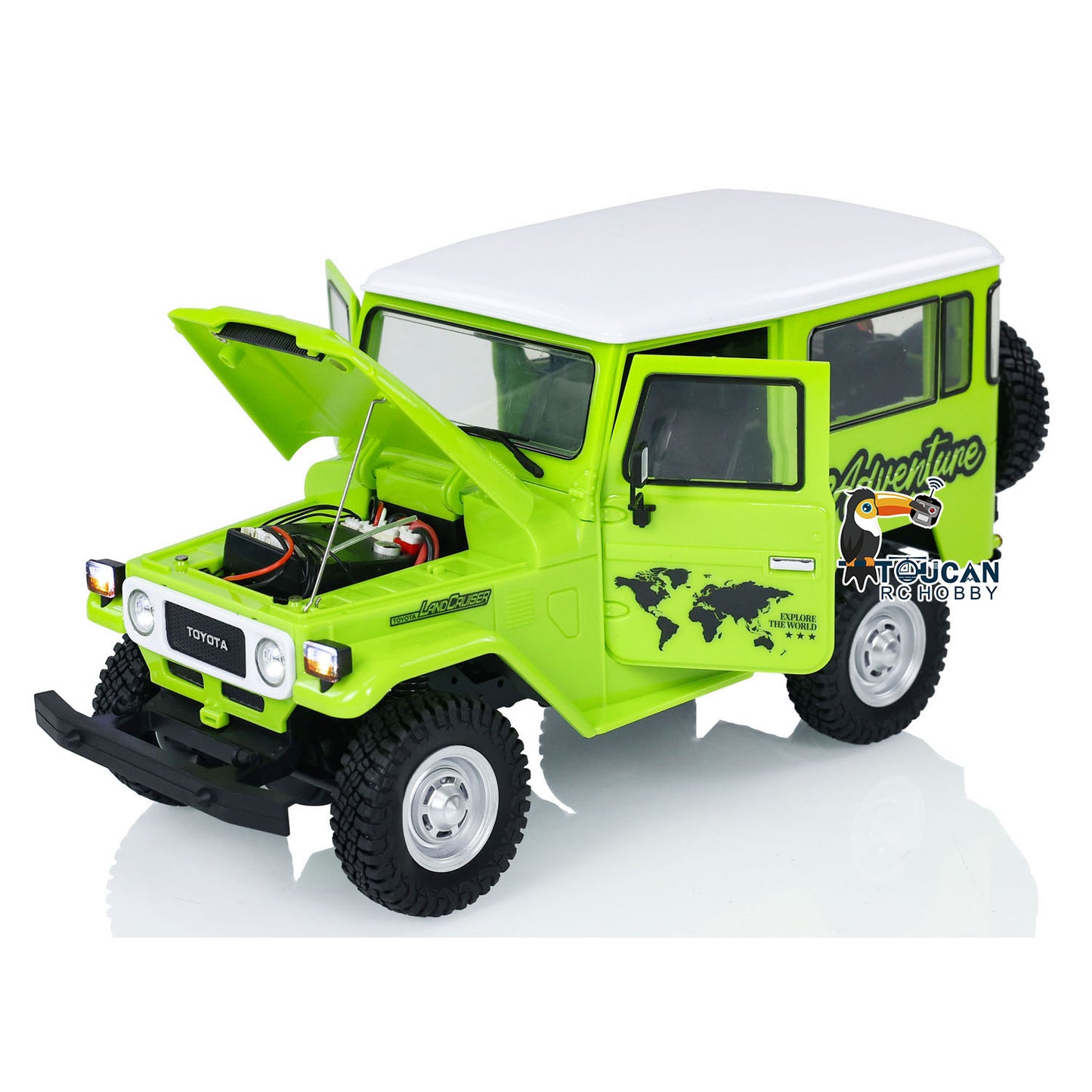 1/16 HG 4x4 RC Off-road Vehicles Land Cruiser FJ40 Electric Crawler Car