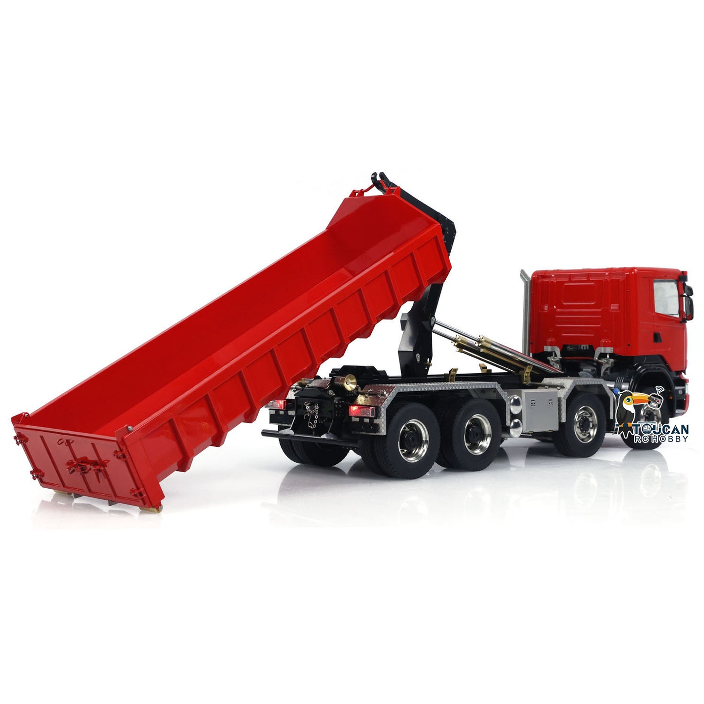 1/14 8x8 PNP RC Hydraulic Roll On/Off Dumper Truck G88 With Metal Bucket