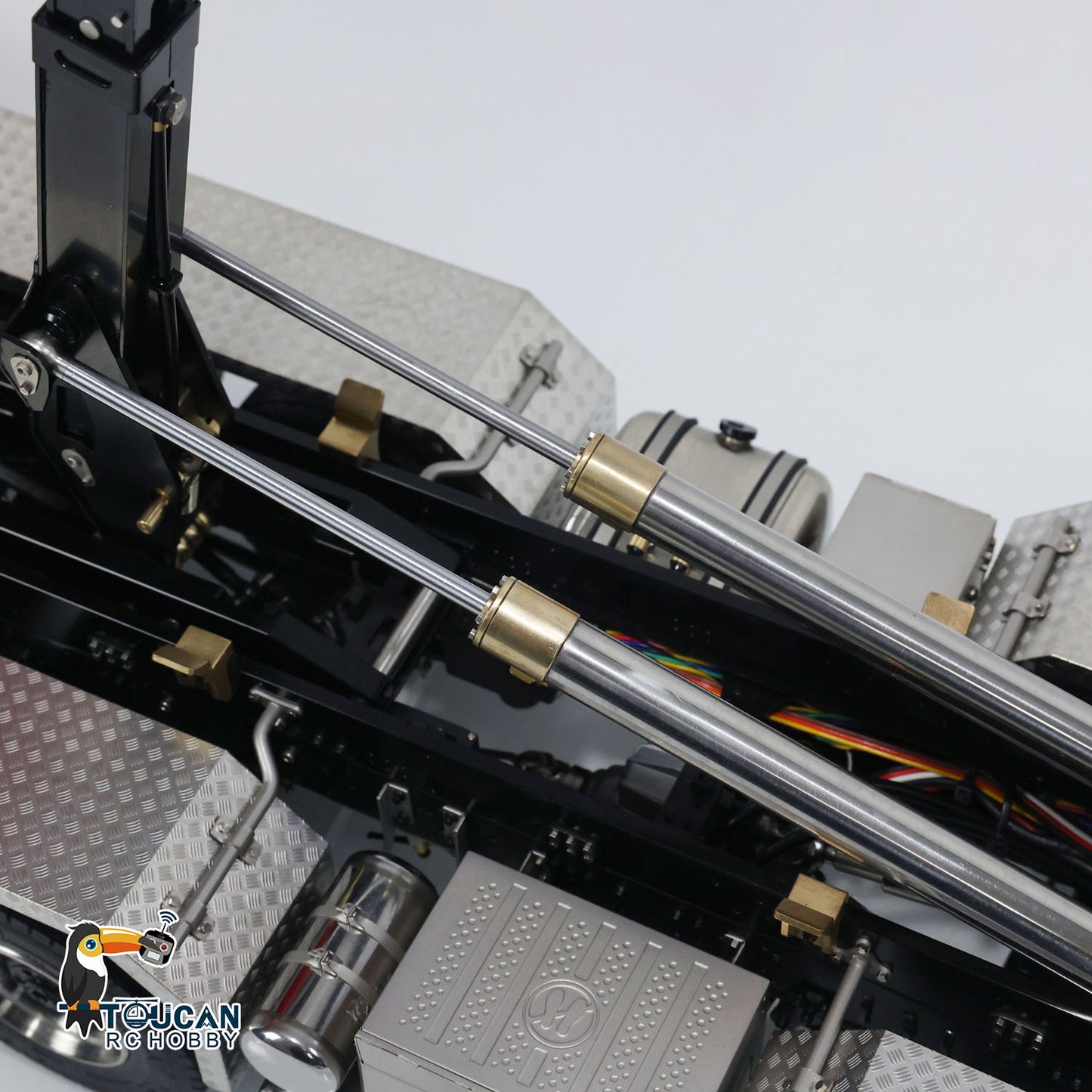 1:14 Hydraulic RC 8x8 Full Dump Car Roll-on Dumper Truck With Flatbed