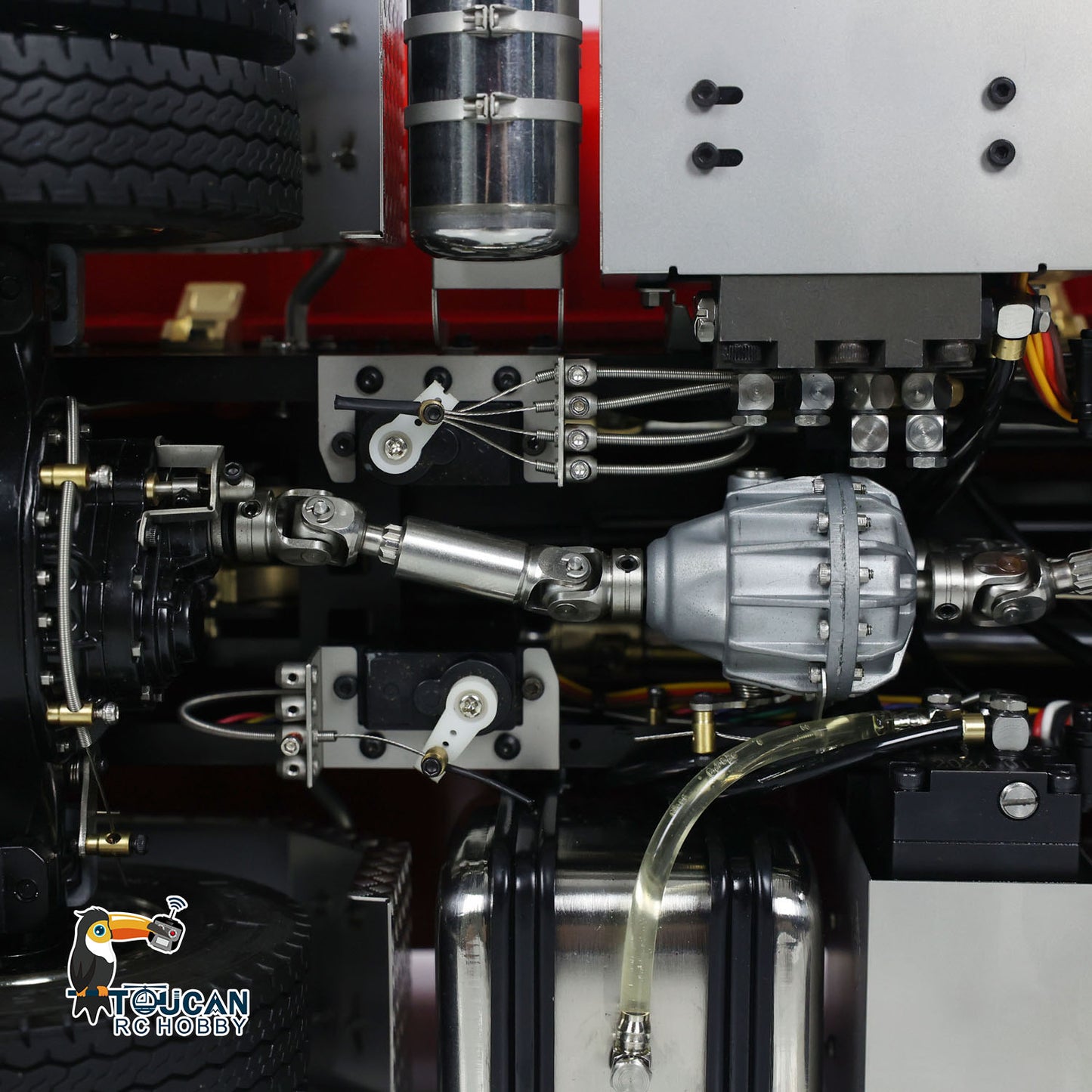 1:14 Hydraulic RC 8x8 Full Dump Car Roll-on Dumper Truck With Flatbed