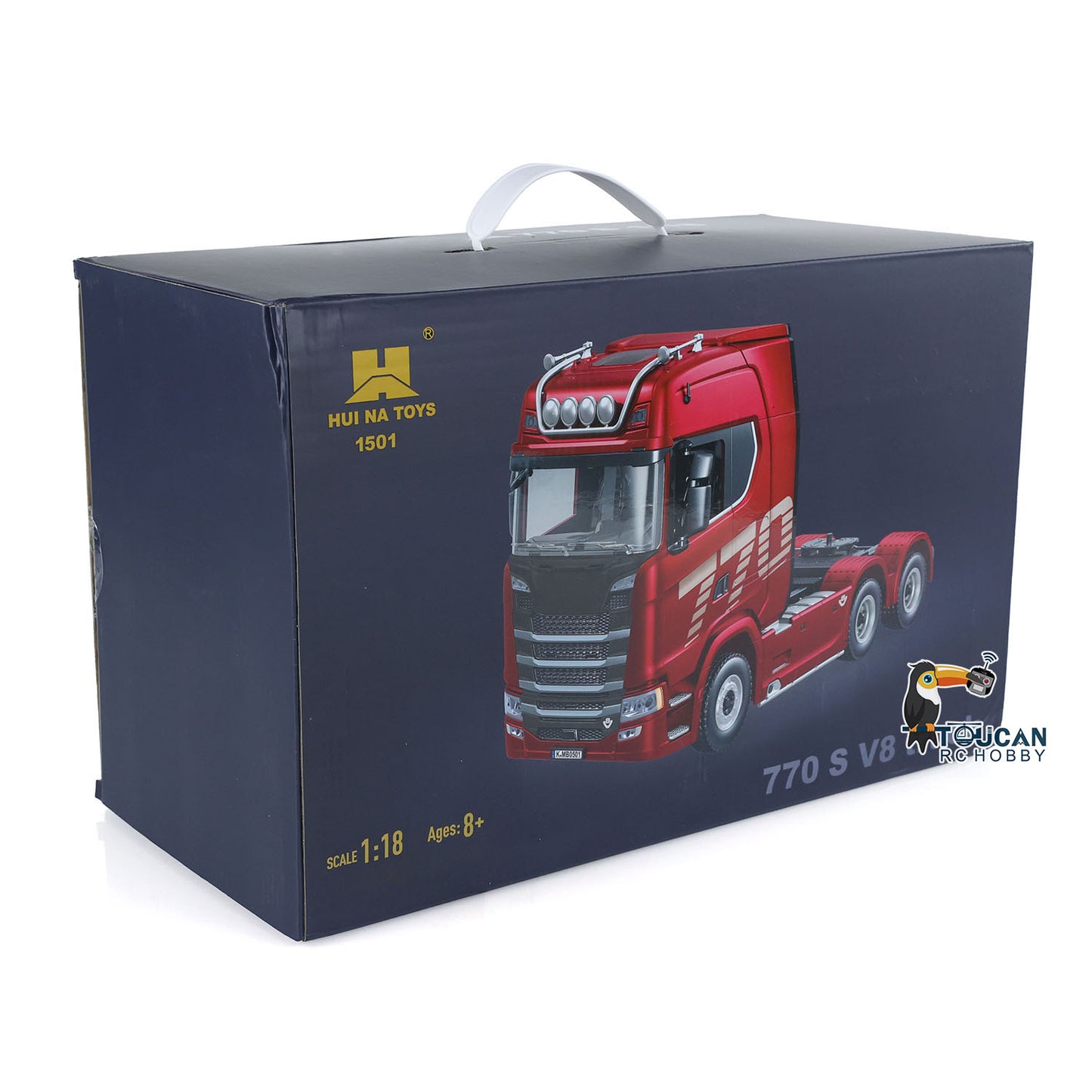 770S Plastic 1/18 RC Tractor Truck Toys Finished Model RTR 7.4V Battery Radio 19CH Light Sound Effects Remote Control Lorry Car