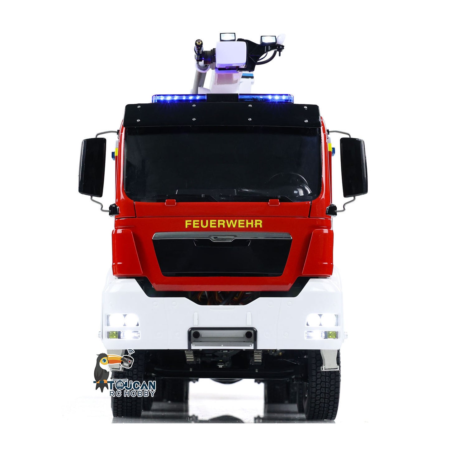 1/14 Metal Chassis Snozzle High-reach Extendable Turret 8x4 RC Fire Truck
