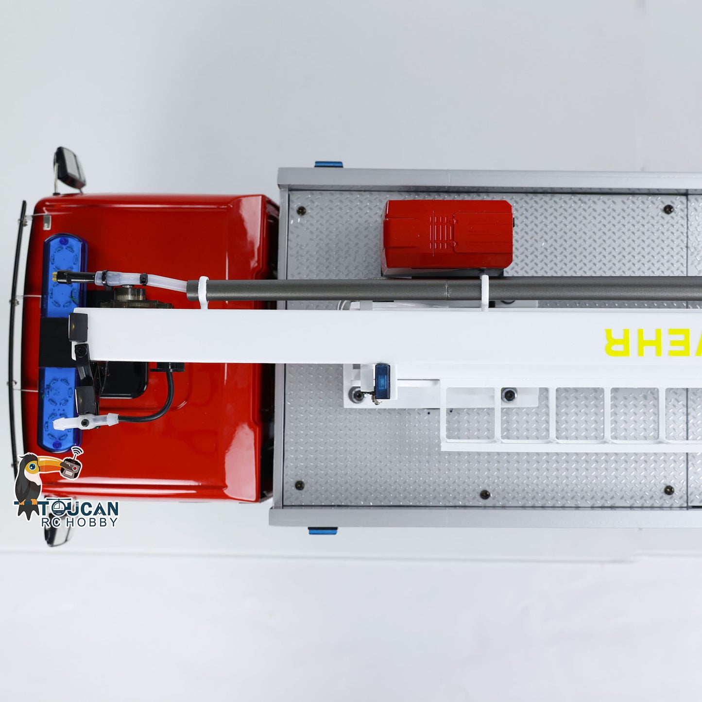 1/14 Metal Chassis Snozzle High-reach Extendable Turret 8x4 RC Fire Truck