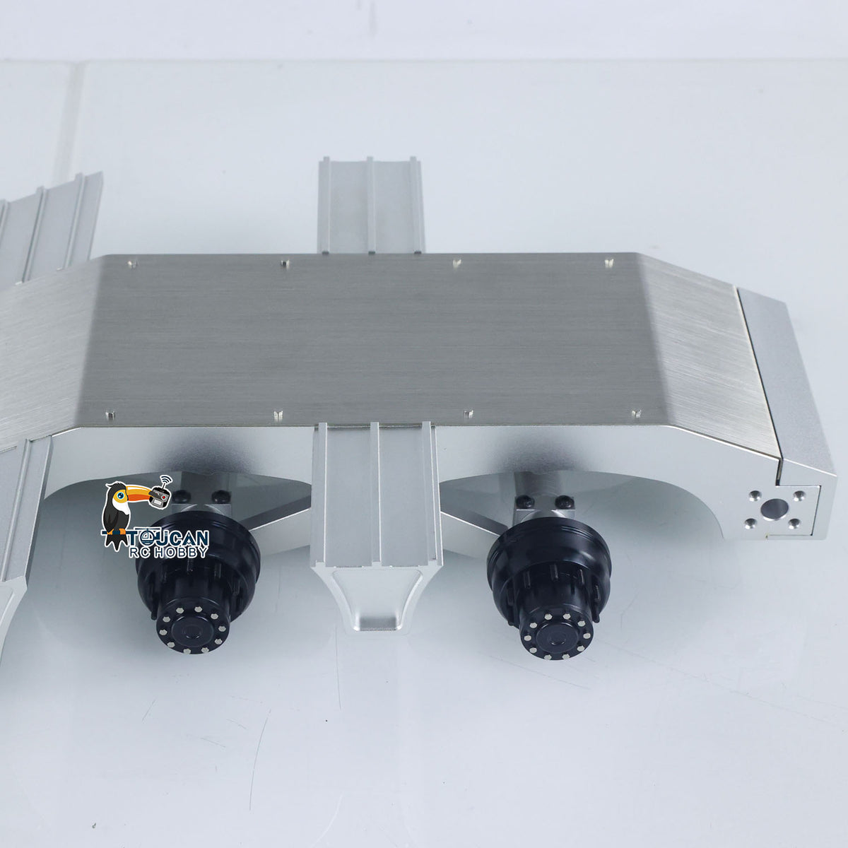 1/14 DoubleE Metal 2 Axels Low Trailer Flatbed E012 001 for Remote Control Tractor Truck E113 RC Lorry Car Model Upgrade Parts
