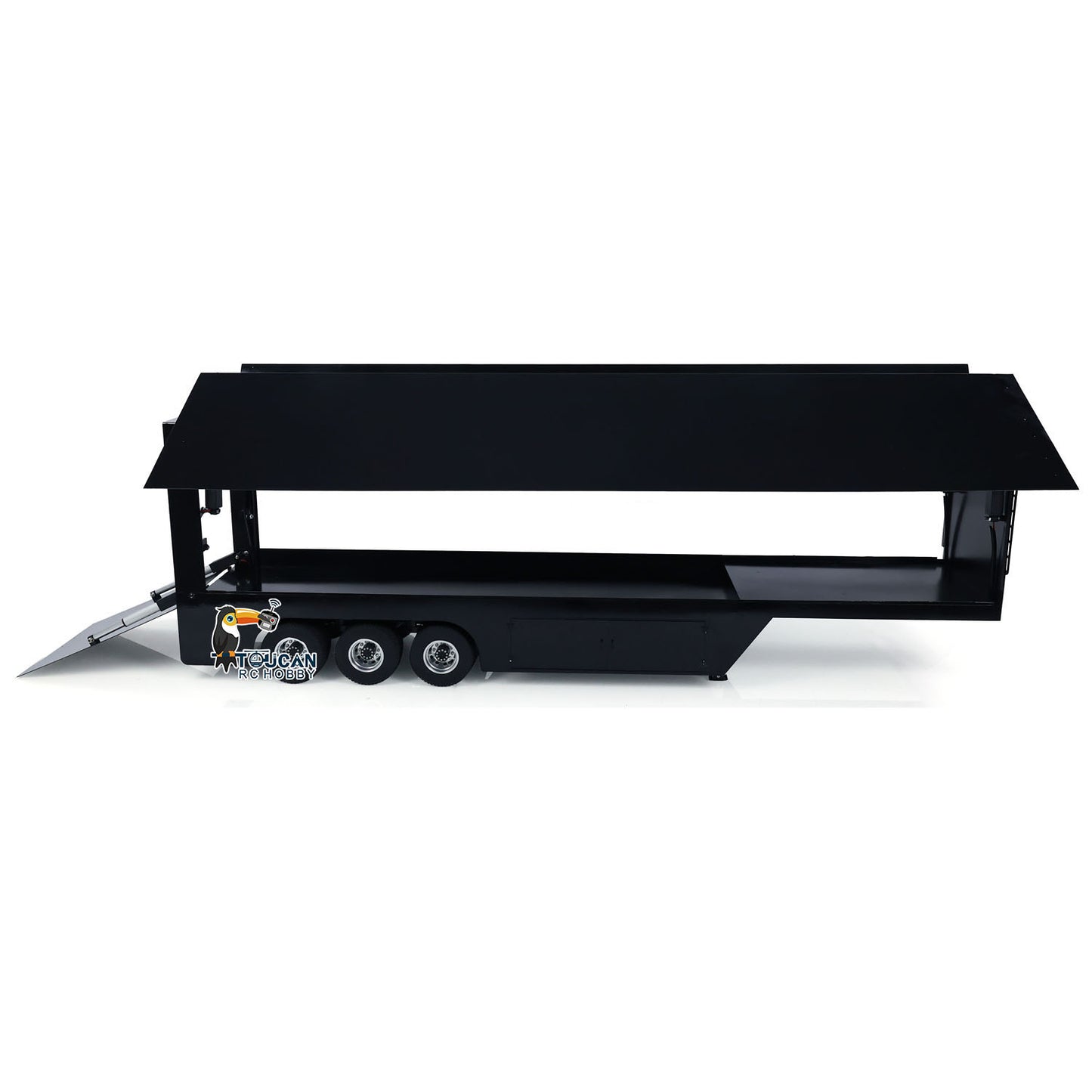 Véhicules de scène mobiles télécommandés 1:14 RC Camion remorque Roadshow avec lumières