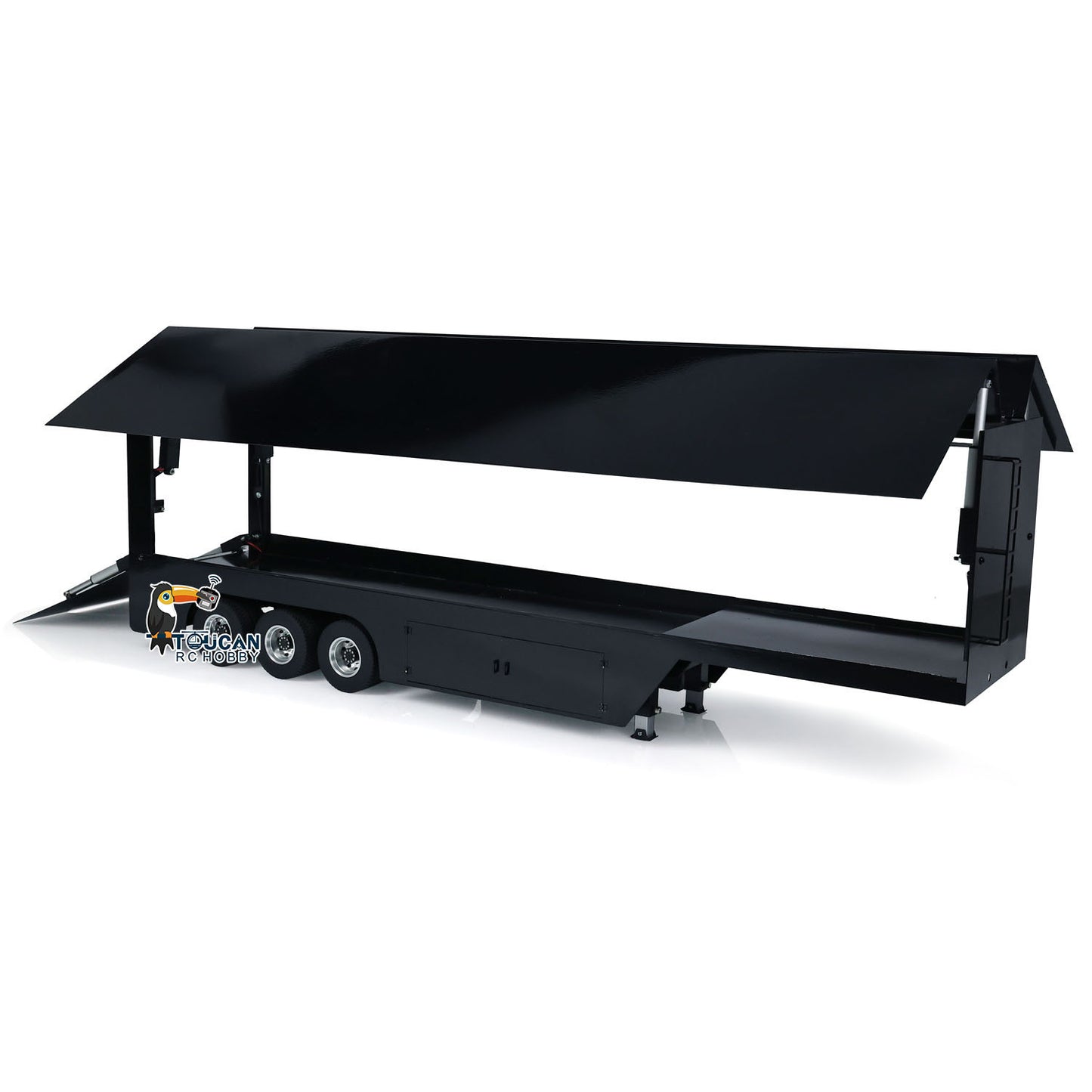 Véhicules de scène mobiles télécommandés 1:14 RC Camion remorque Roadshow avec lumières