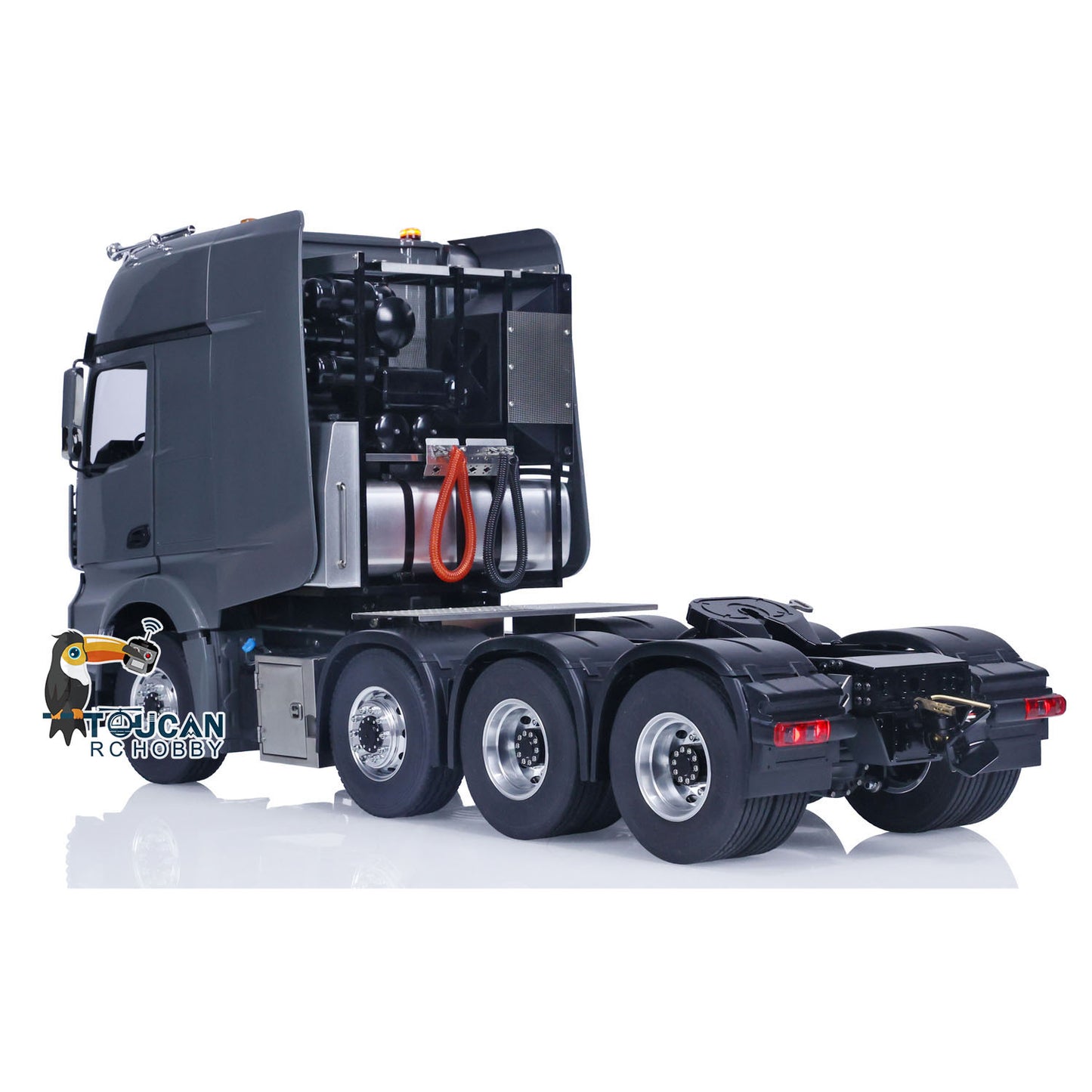 TOUCAN 1/14 Metal RC Tractor Truck Flysky I6S RTR Remote Control Car Sounds Lights