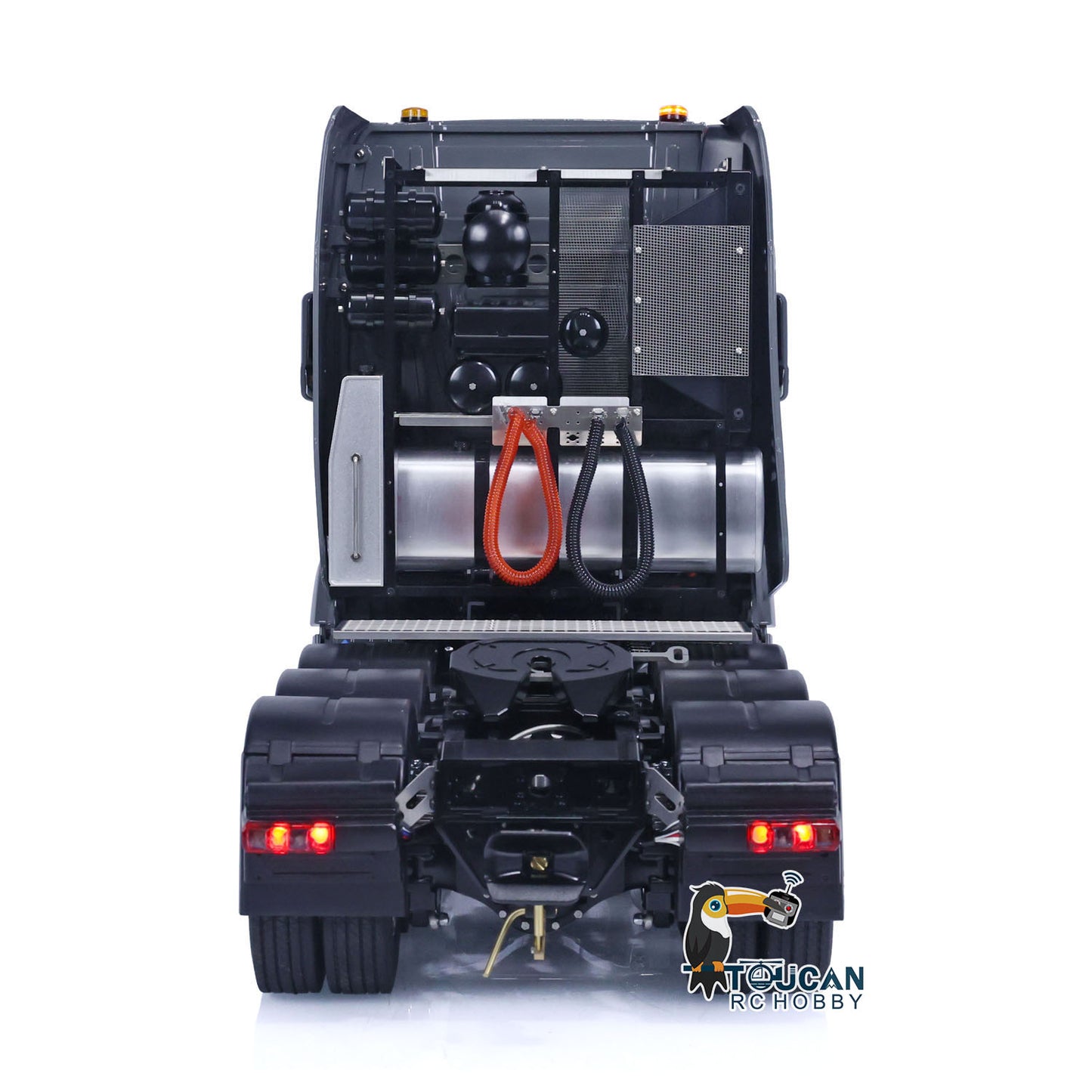 TOUCAN 1/14 Metal RC Tractor Truck Flysky I6S RTR Remote Control Car Sounds Lights