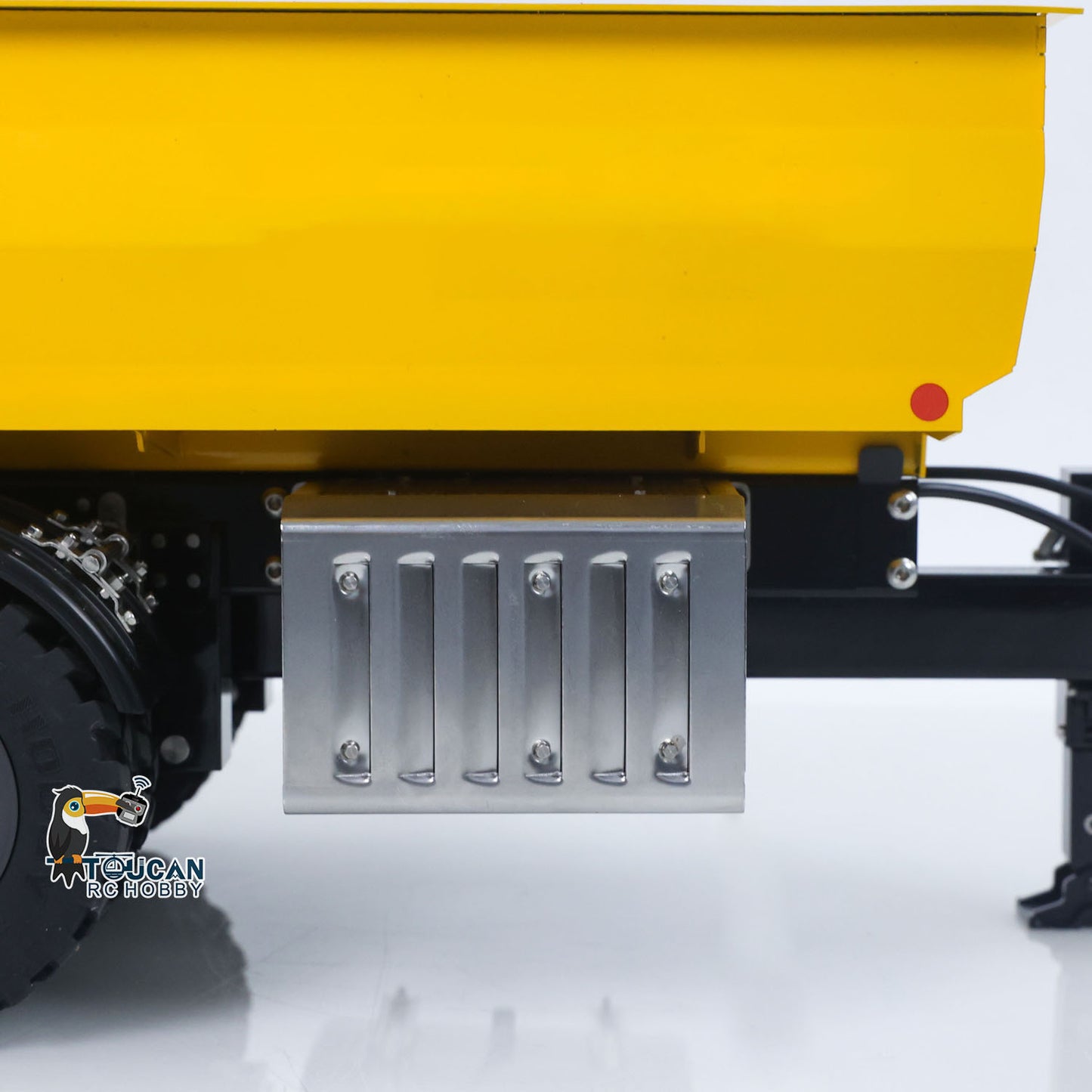 1/14 2 Axels Metal RC Hydraulic Dump Trailer Truck W/ Support Leg for LR914 PRO Remote Control Wheeled Excavator Digger Model