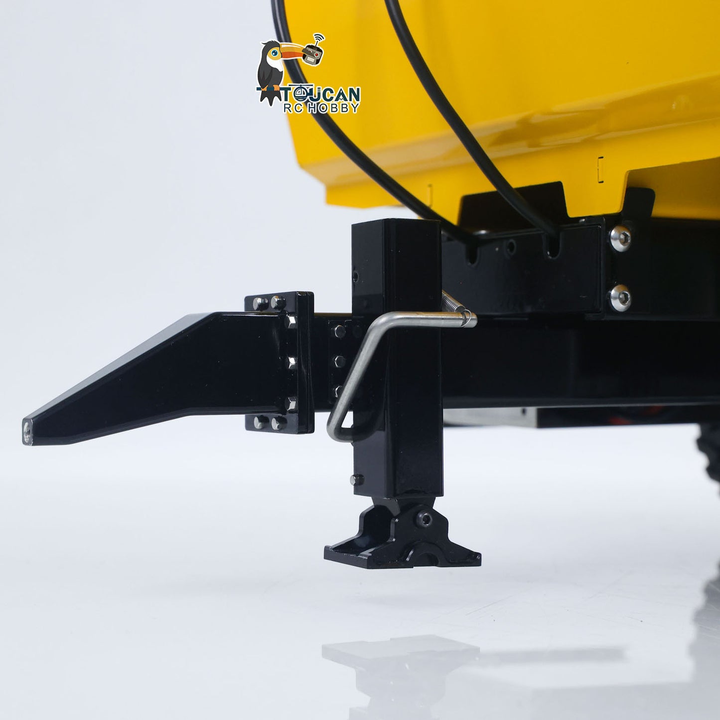 1/14 2 Axels Metal RC Hydraulic Dump Trailer Truck W/ Support Leg for LR914 PRO Remote Control Wheeled Excavator Digger Model